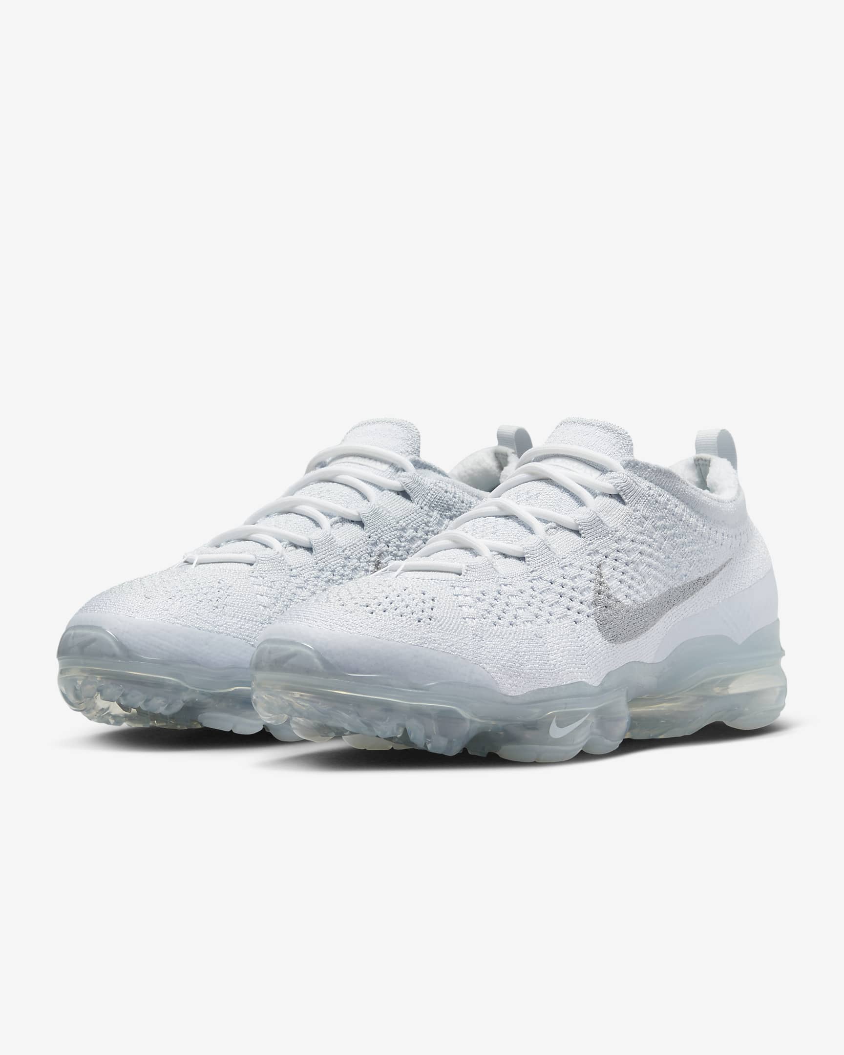 Nike Air VaporMax 2023 Flyknit 男鞋 - Pure Platinum/Pure Platinum/Pure Platinum/白色