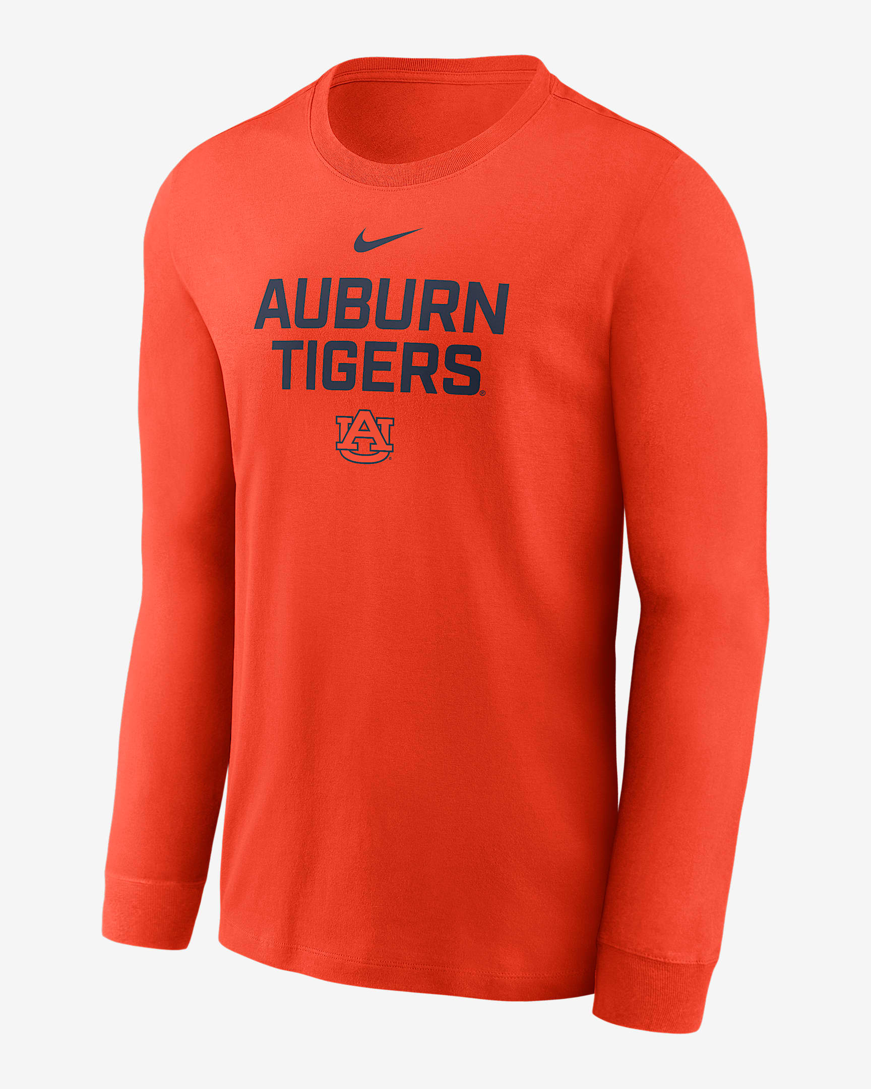 Auburn Sideline Men's Nike Dri-FIT College Long-Sleeve T-Shirt - Orange