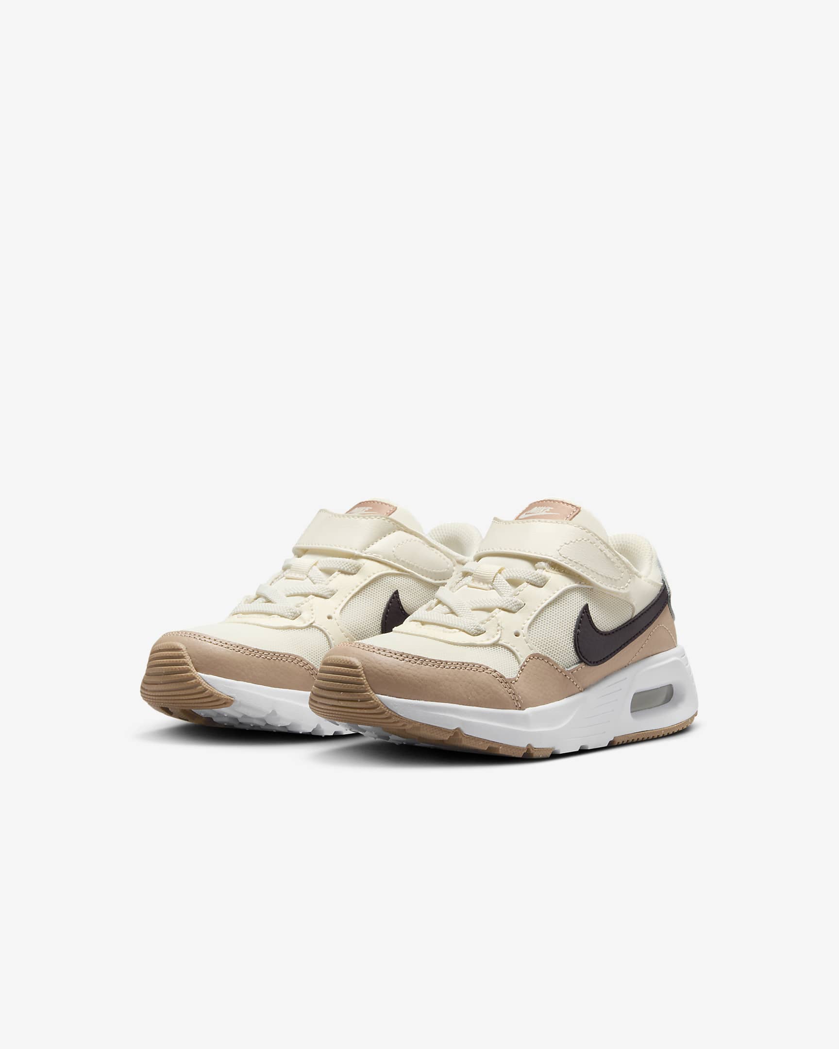 Nike Air Max SC Younger Kids' Shoes - Pale Ivory/Hemp/Burgundy Ash