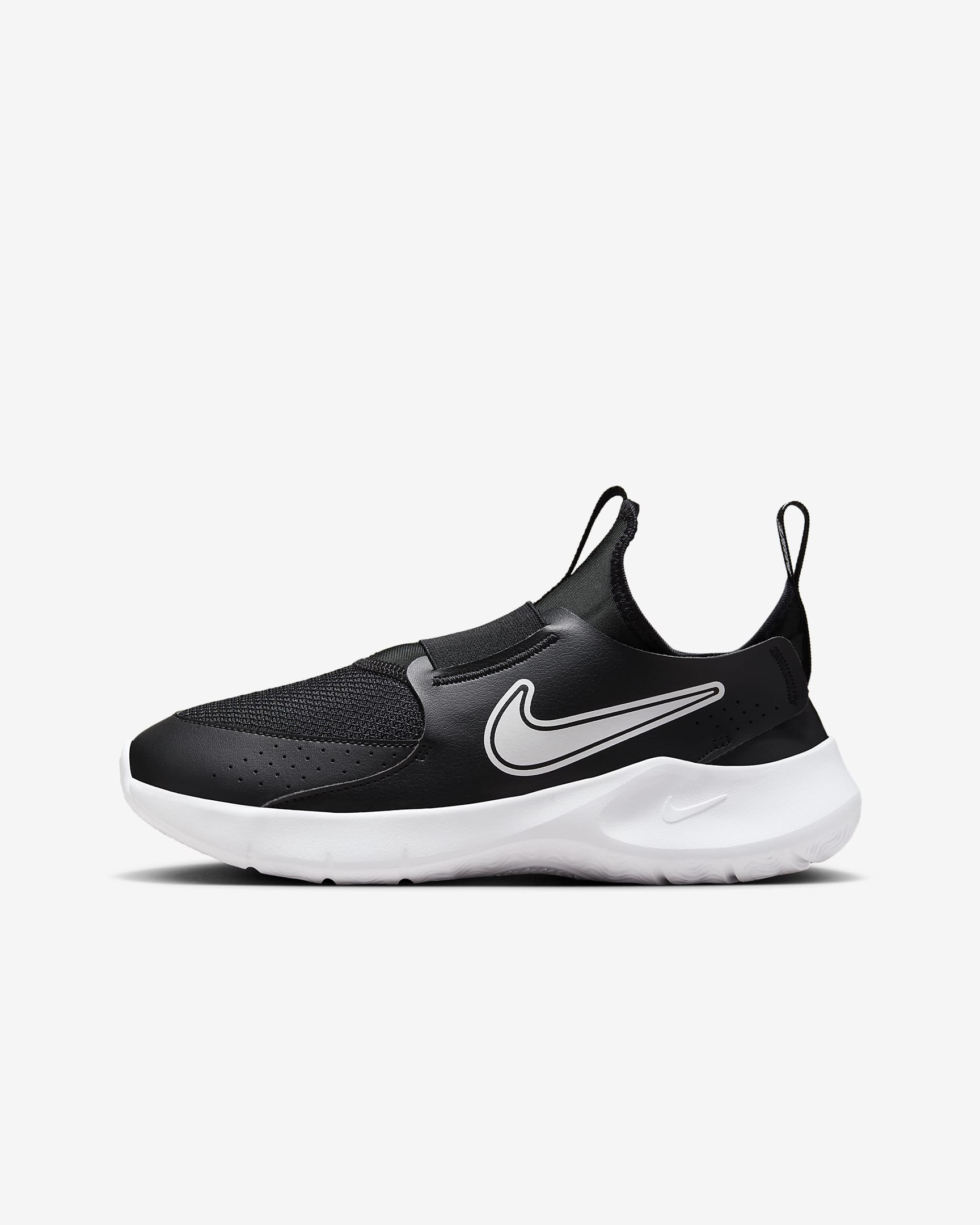 Nike Flex Runner 3 Big Kids' Road Running Shoes - Black/White