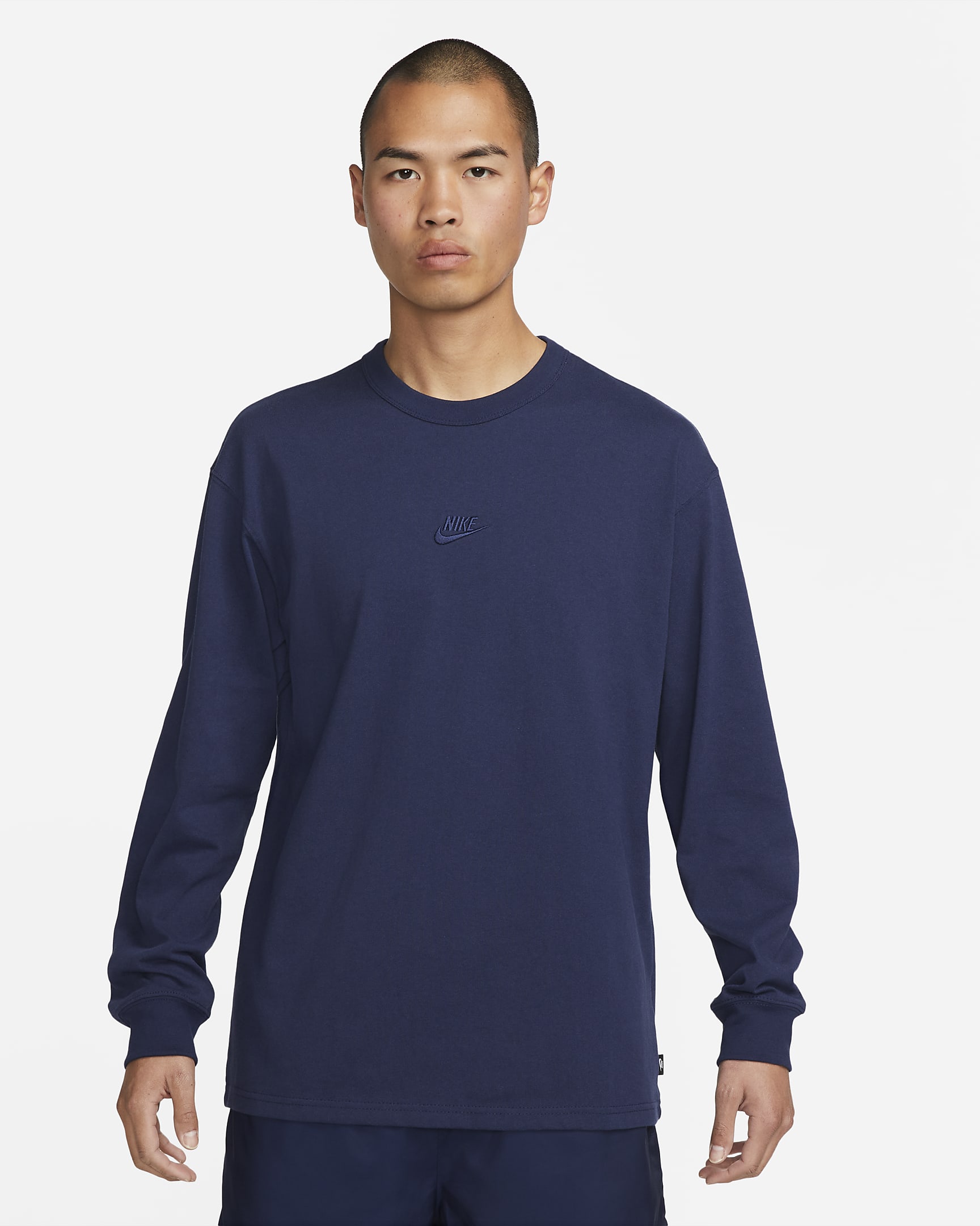 Nike Sportswear Premium Essentials Men's Long-Sleeve T-Shirt - Midnight Navy