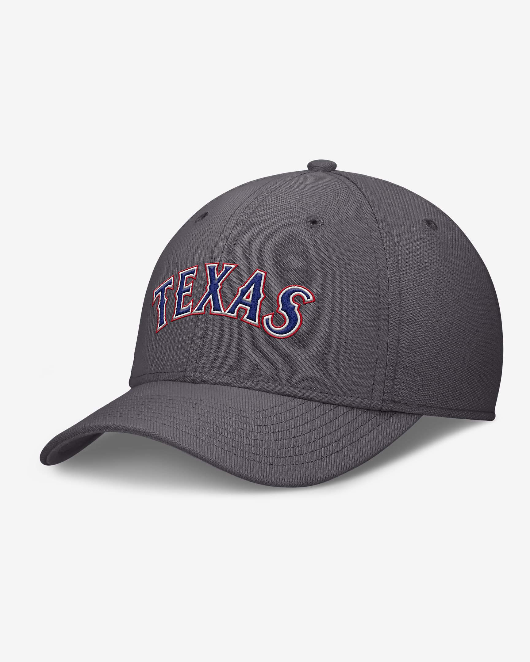 Texas Rangers Swoosh Men's Nike Dri-FIT MLB Hat - Grey