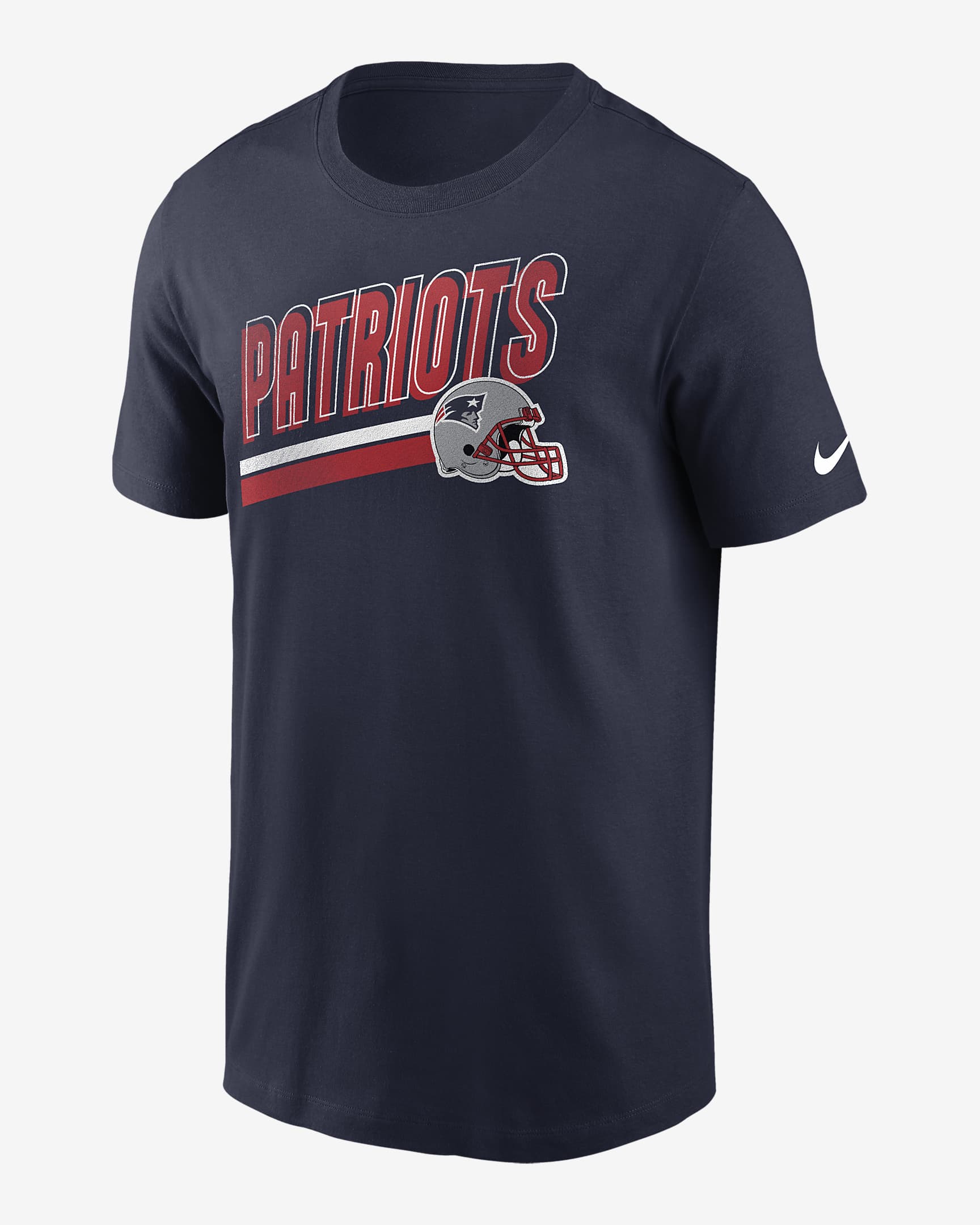 New England Patriots Essential Blitz Lockup Men's Nike NFL T-Shirt ...