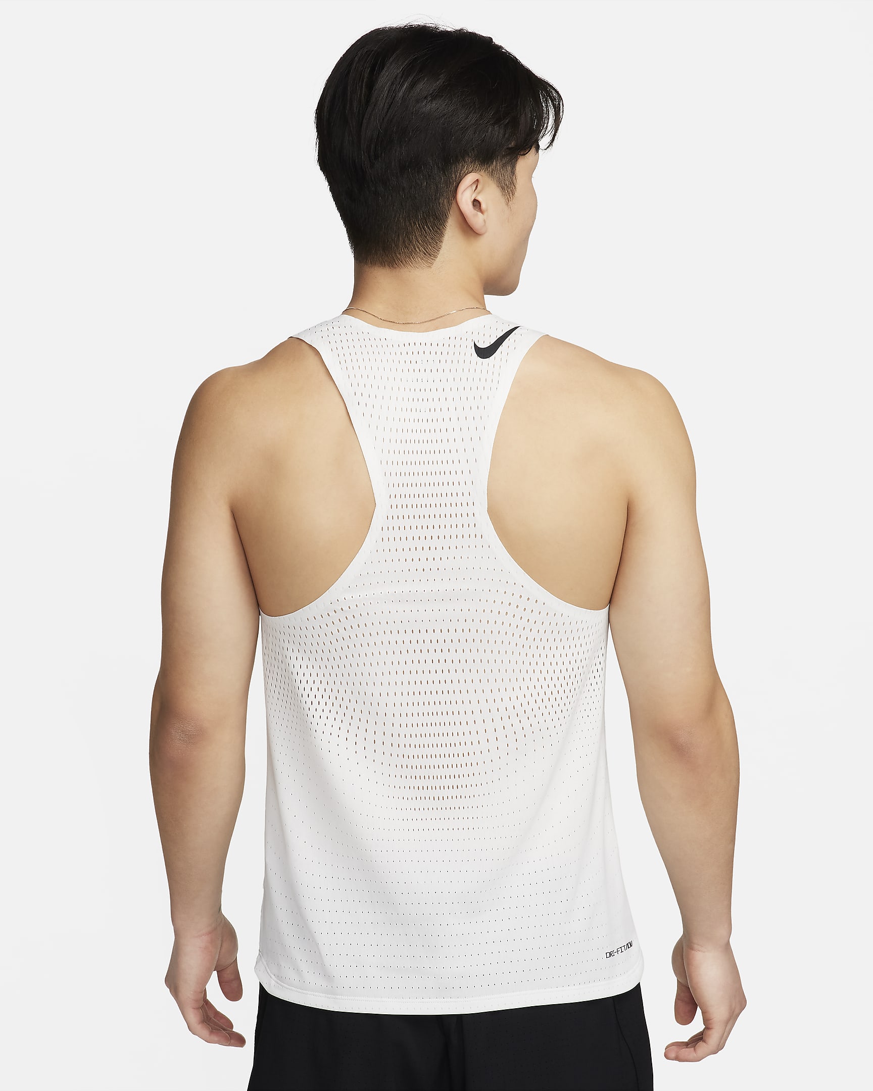 Nike AeroSwift Men's Dri-FIT ADV Running Vest - Summit White/Black