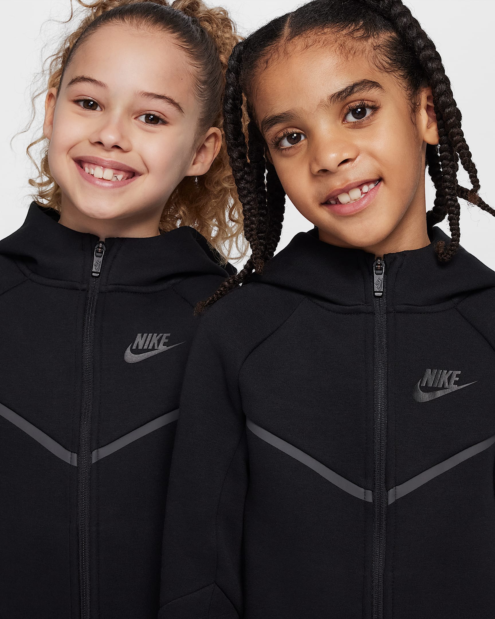 Nike Sportswear Little Kids' Tech Fleece 2-Piece Full-Zip Set - Black