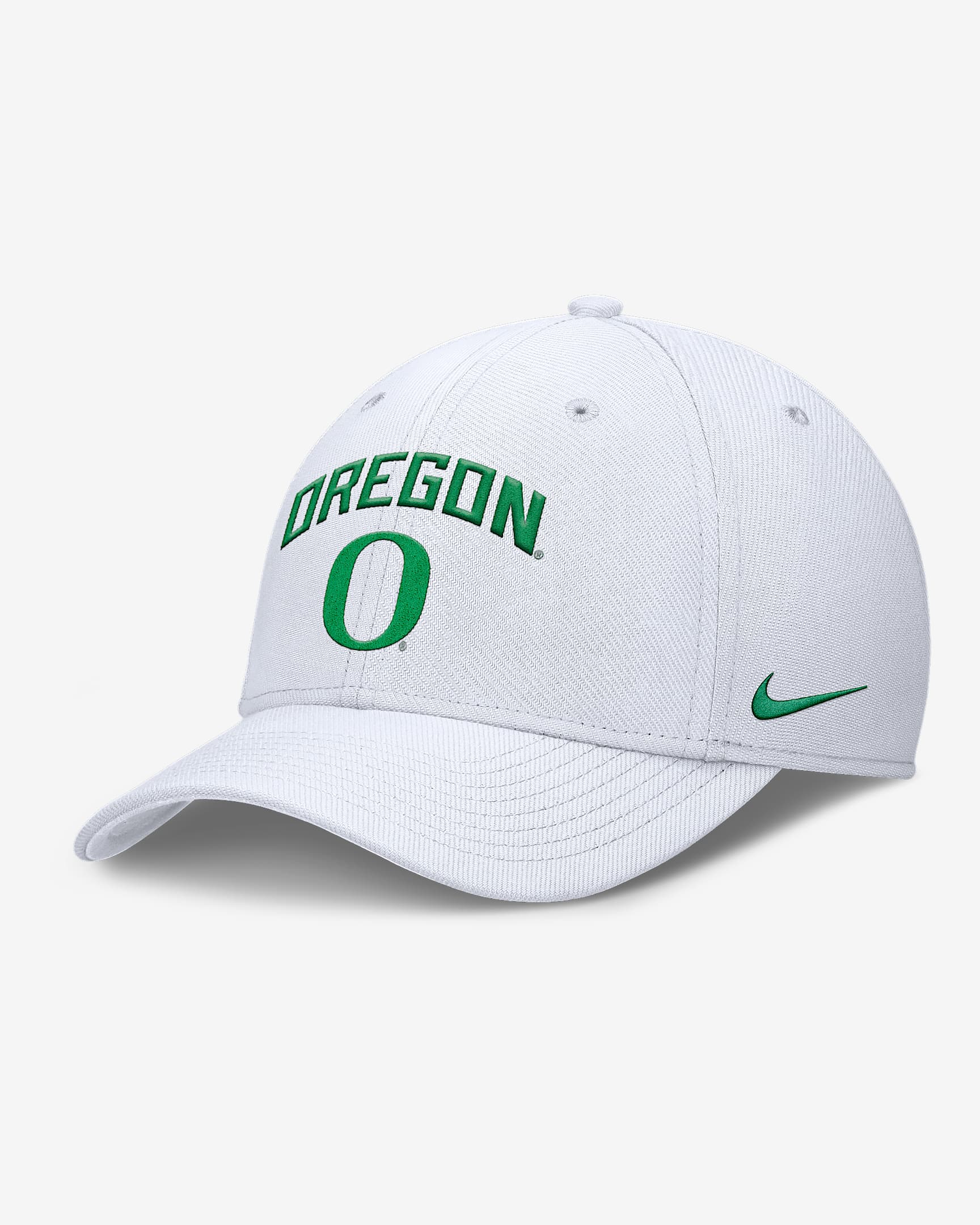 Oregon On-Field Rise Swoosh Men's Nike Dri-FIT College Hat - White