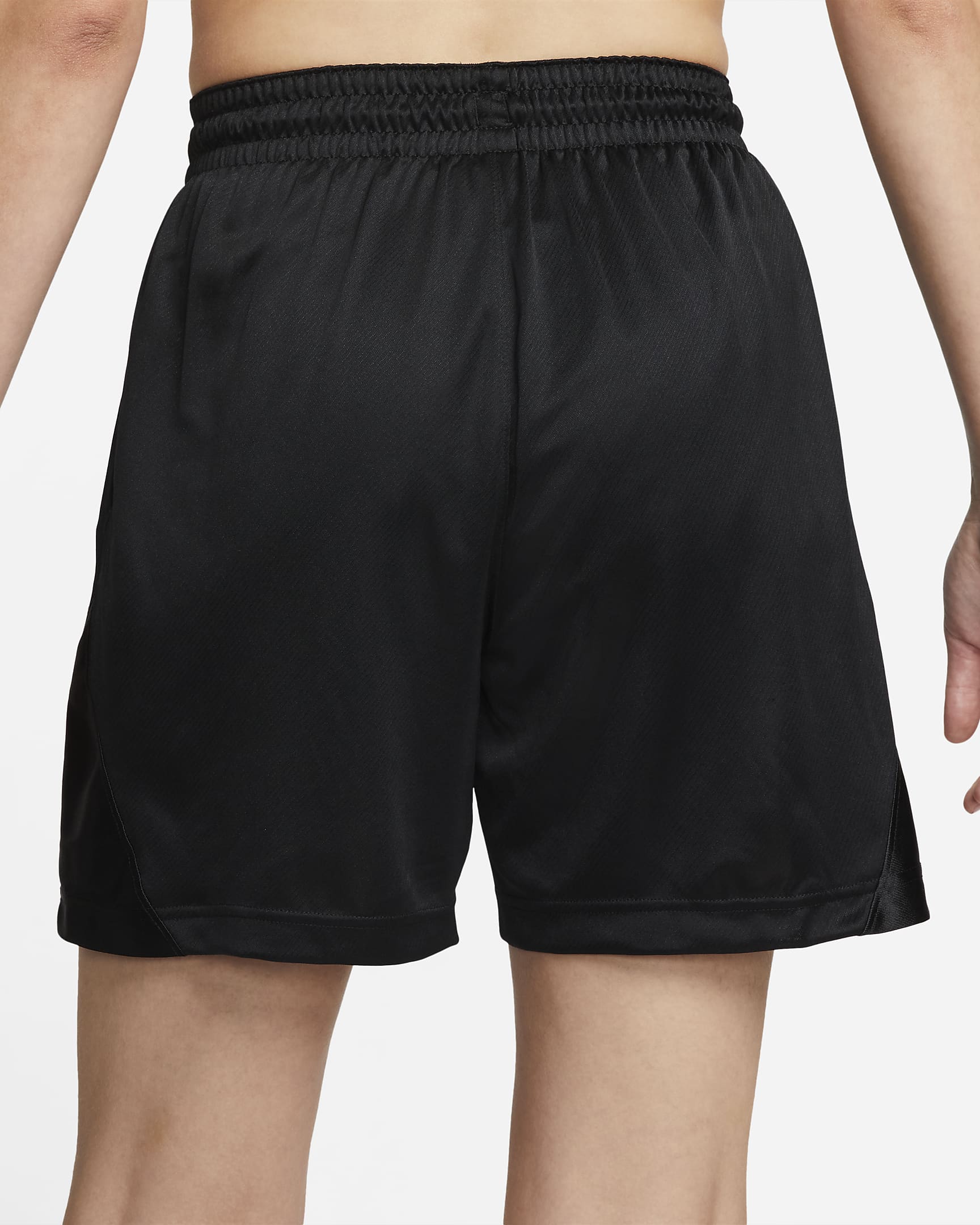 Nike Dri-FIT ISoFly Basketbalshorts voor dames - Zwart/Zwart/Wit