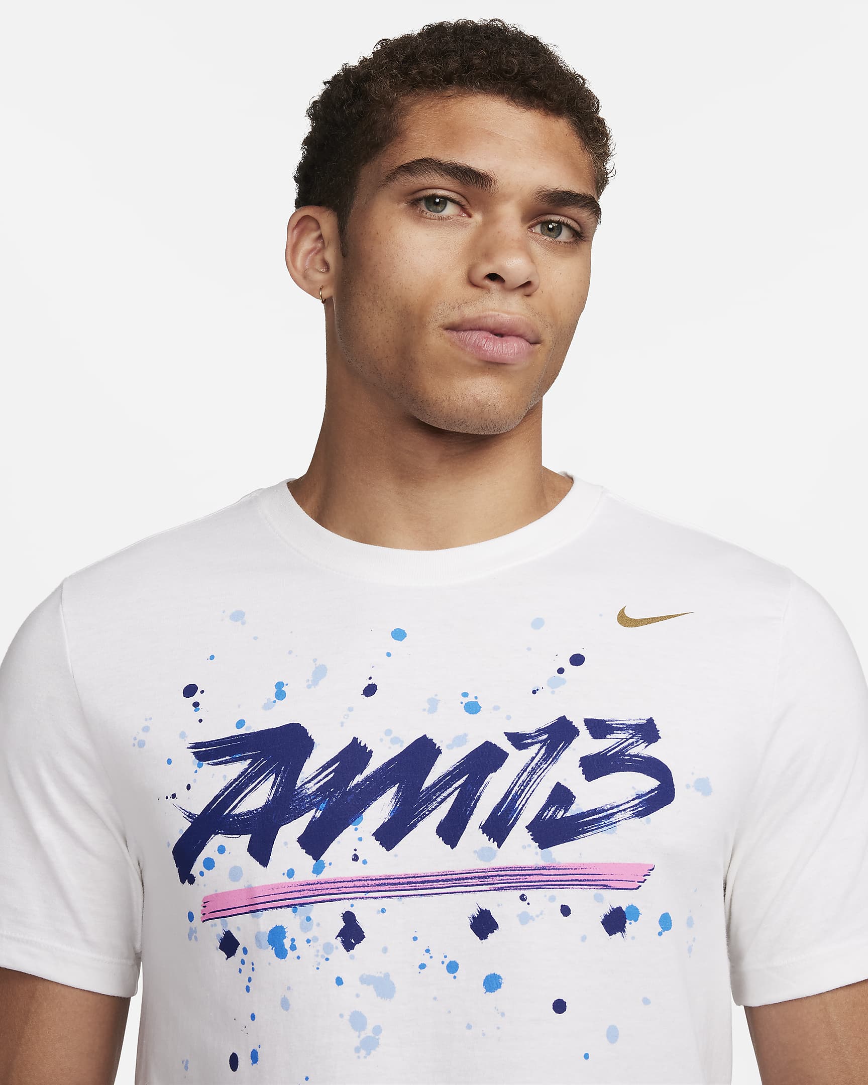 Playera de fútbol Nike para hombre Alex Morgan - Blanco