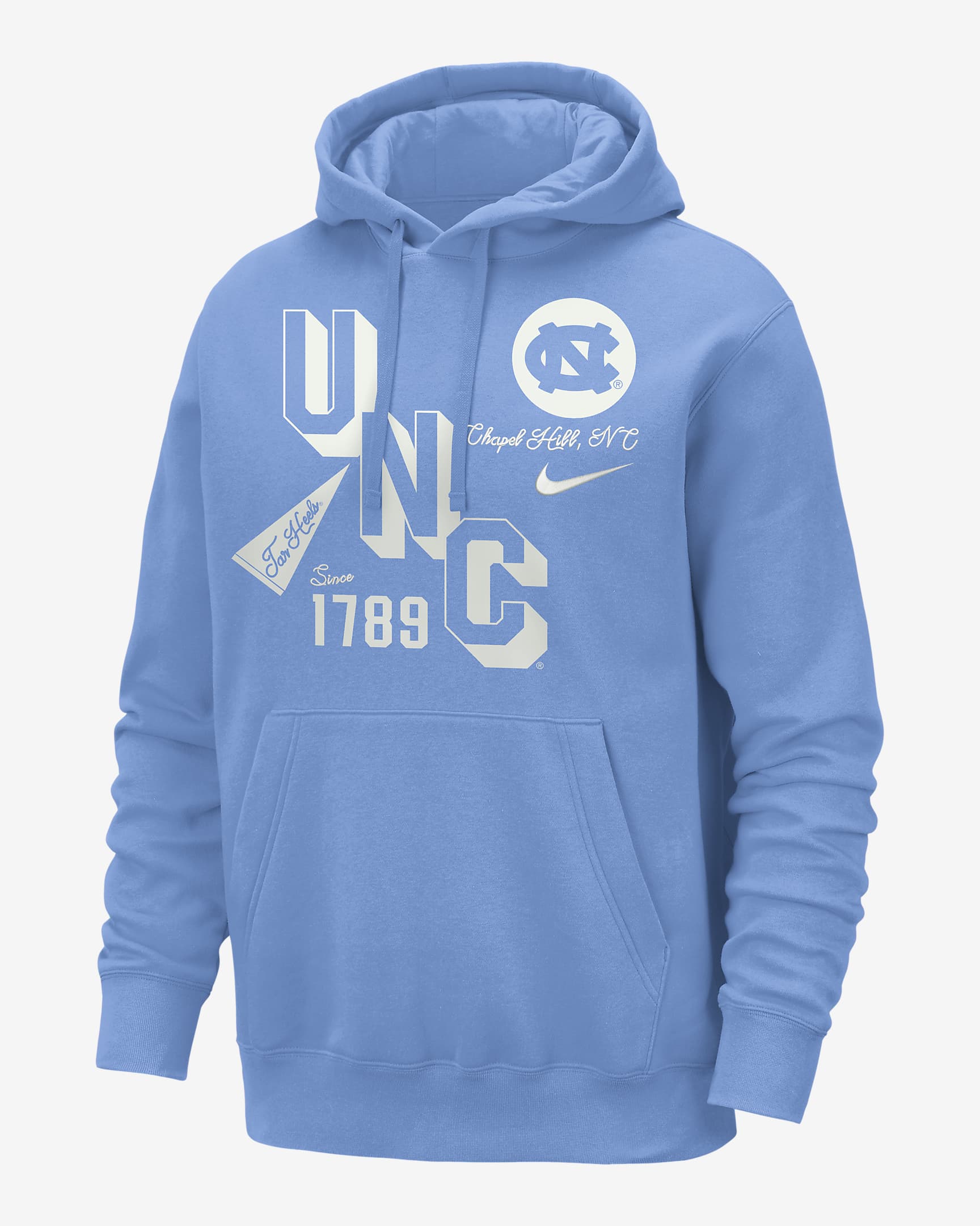 UNC Club Men's Nike College Hoodie.