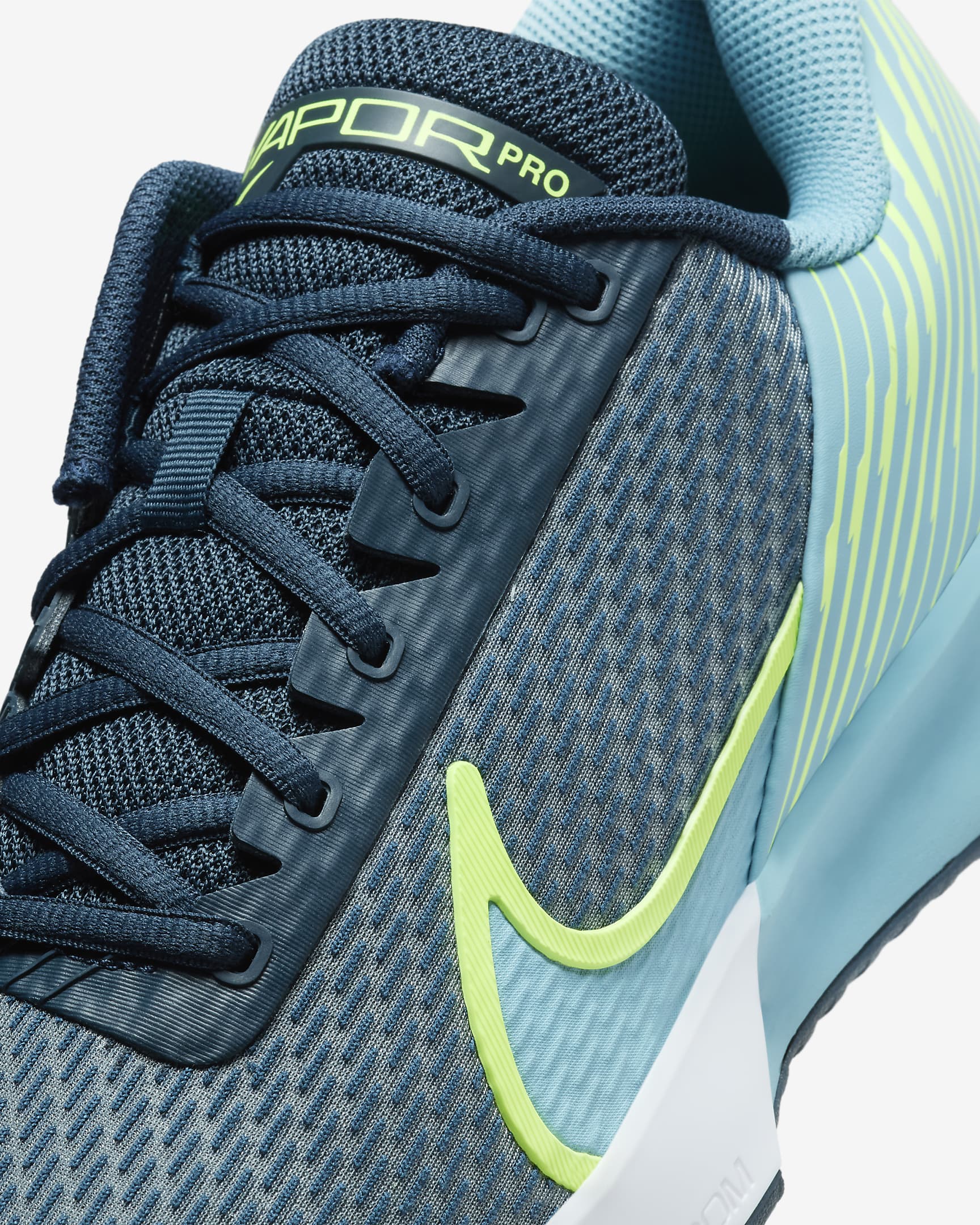 รองเท้าเทนนิสฮาร์ดคอร์ทผู้ชาย NikeCourt Air Zoom Vapor Pro 2 - Armory Navy/Volt/Denim Turquoise