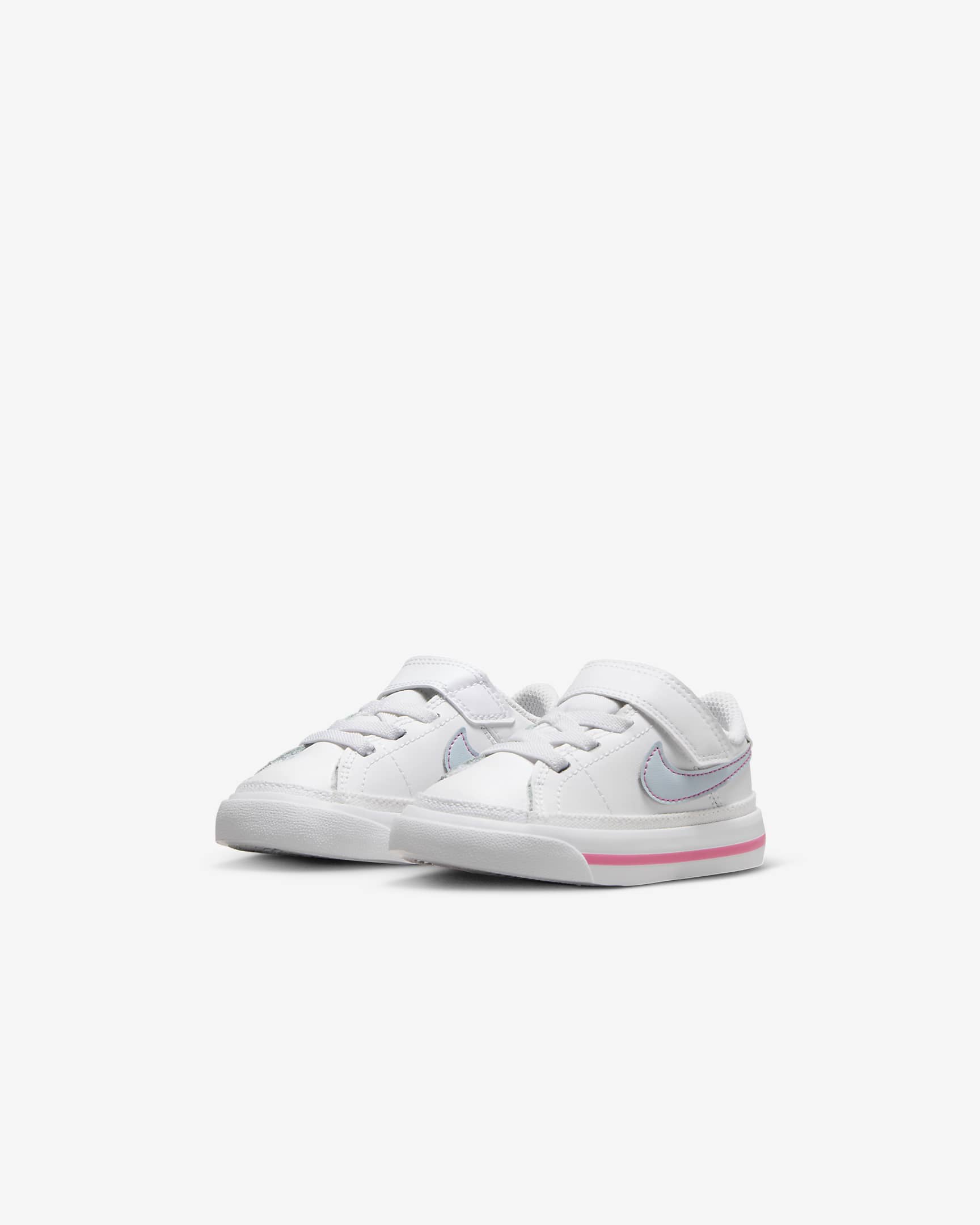 Nike Court Legacy Baby/Toddler Shoes - White/Pinksicle/Light Armory Blue