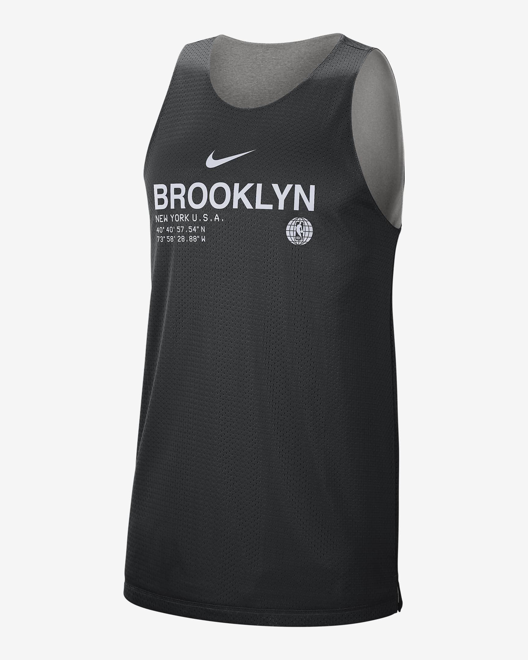 Brooklyn Nets Standard Issue Men's Nike NBA Reversible Tank. Nike IN