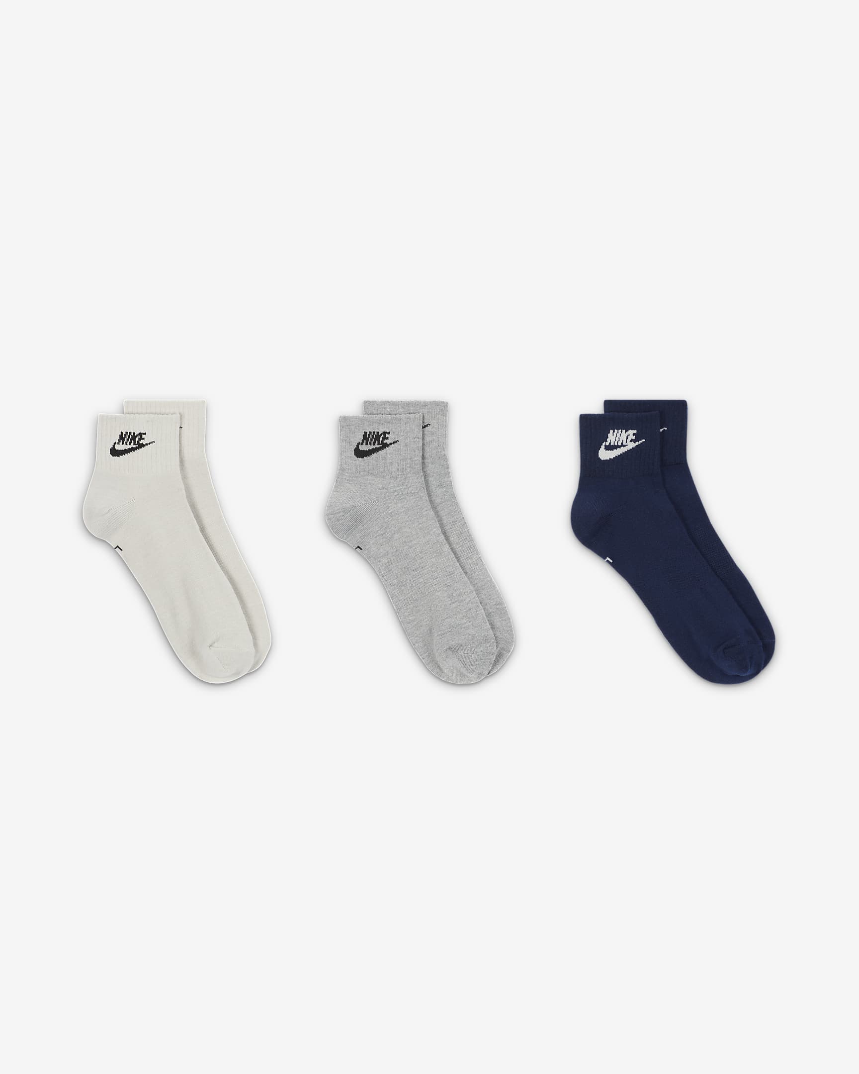 Nike Everyday Essential Ankle Socks (3 Pairs) - Multi-Colour