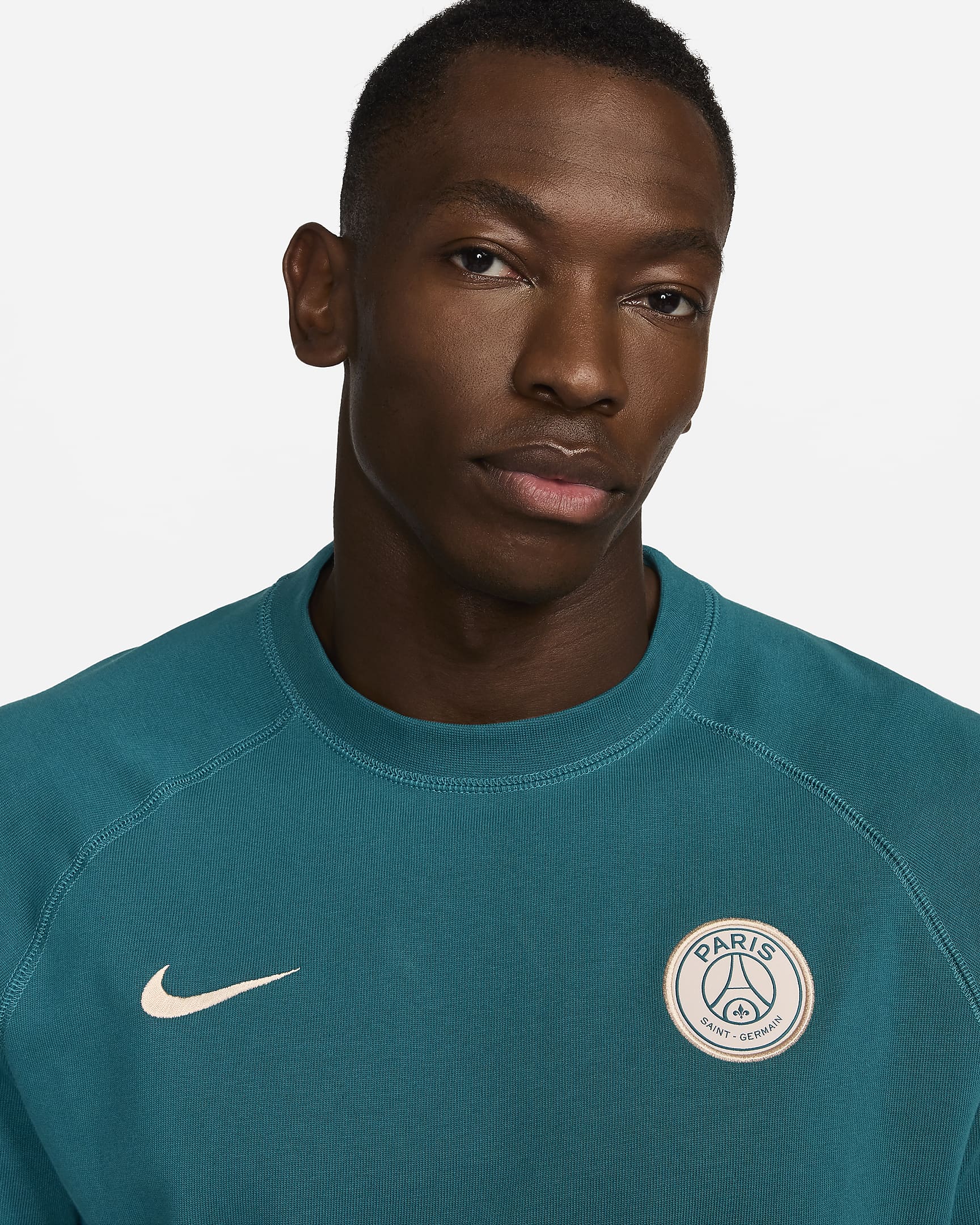 Paris Saint-Germain Travel Nike Kurzarm-Fußballoberteil - Geode Teal/Guava Ice