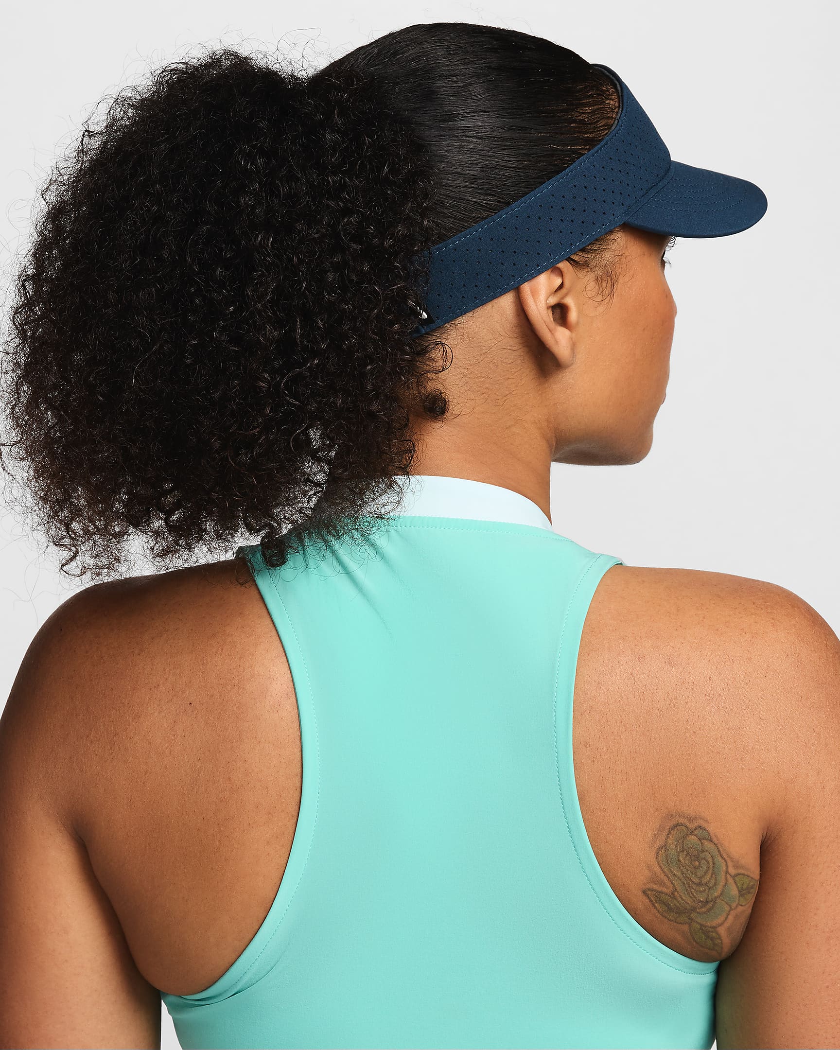 Visera de tenis Nike Dri-FIT ADV Ace - Azul marino militar/Antracita/Volt