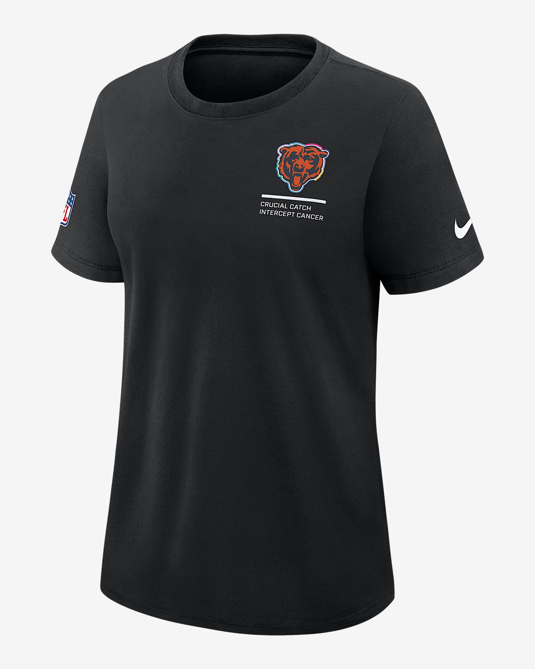 Chicago Bears Crucial Catch Women's Nike Dri-FIT NFL T-Shirt - Black