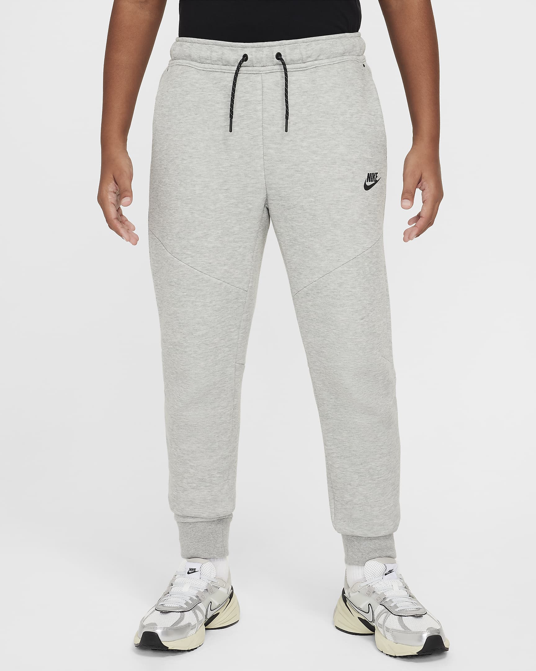 Nike Sportswear Tech Fleece Older Kids' (Boys') Joggers - Dark Grey Heather/Black/Black