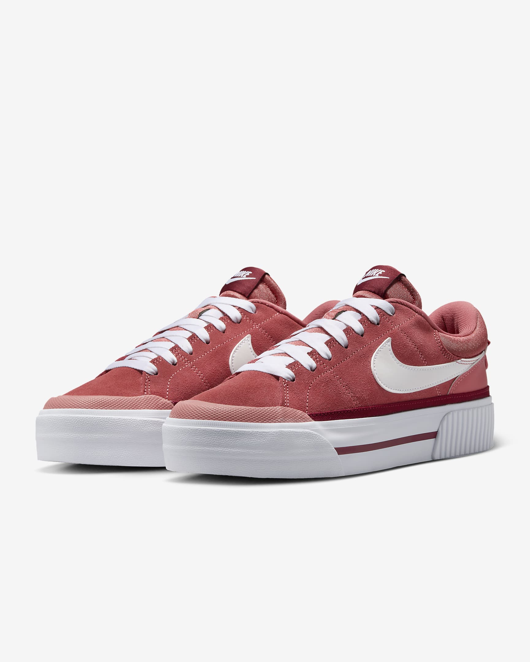 Nike Court Legacy Lift Women's Shoes - Adobe/Team Red/Dragon Red/White