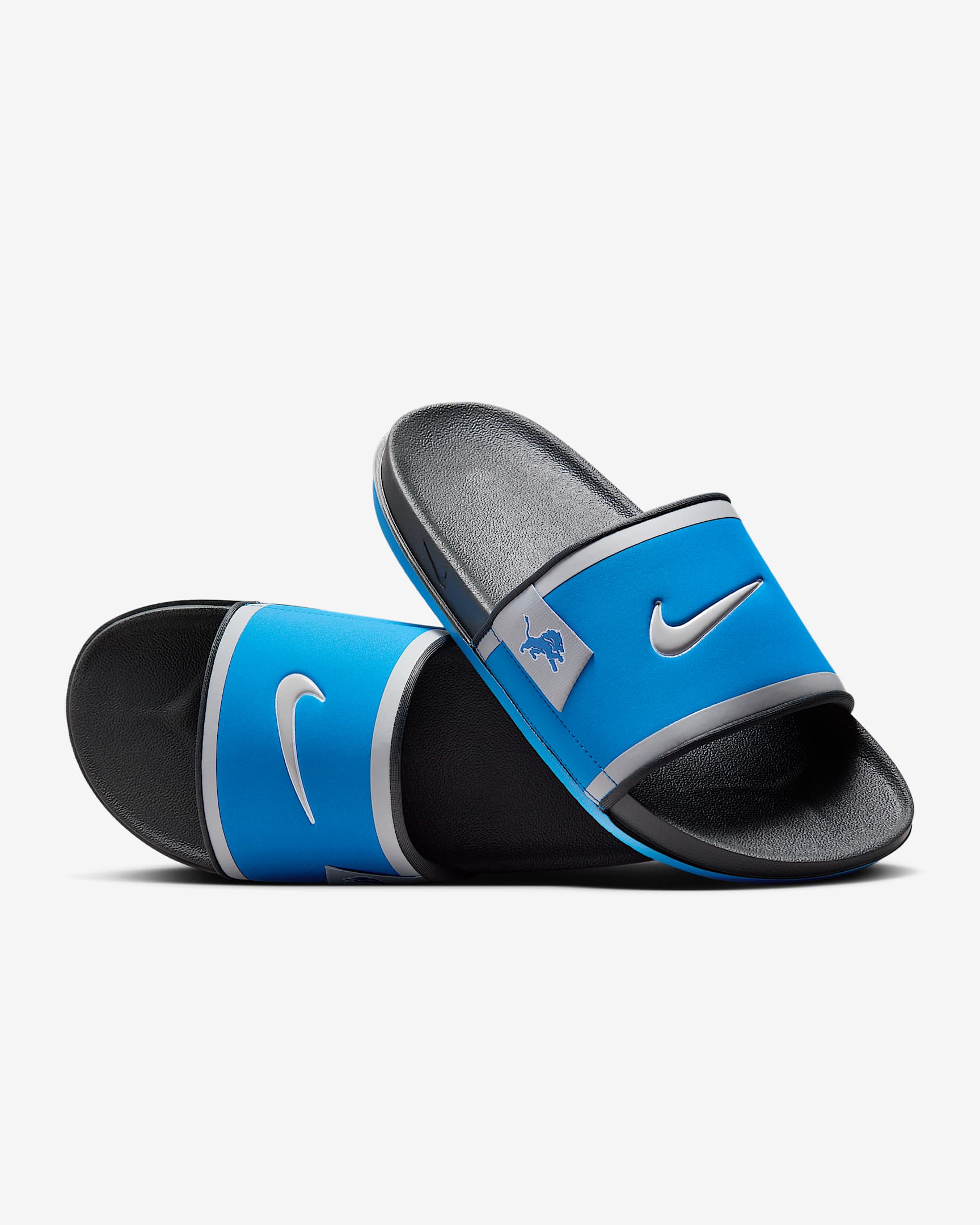 Nike Offcourt (Detroit Lions) Offcourt Slides - Battle Blue/Dark Smoke Grey/Wolf Grey