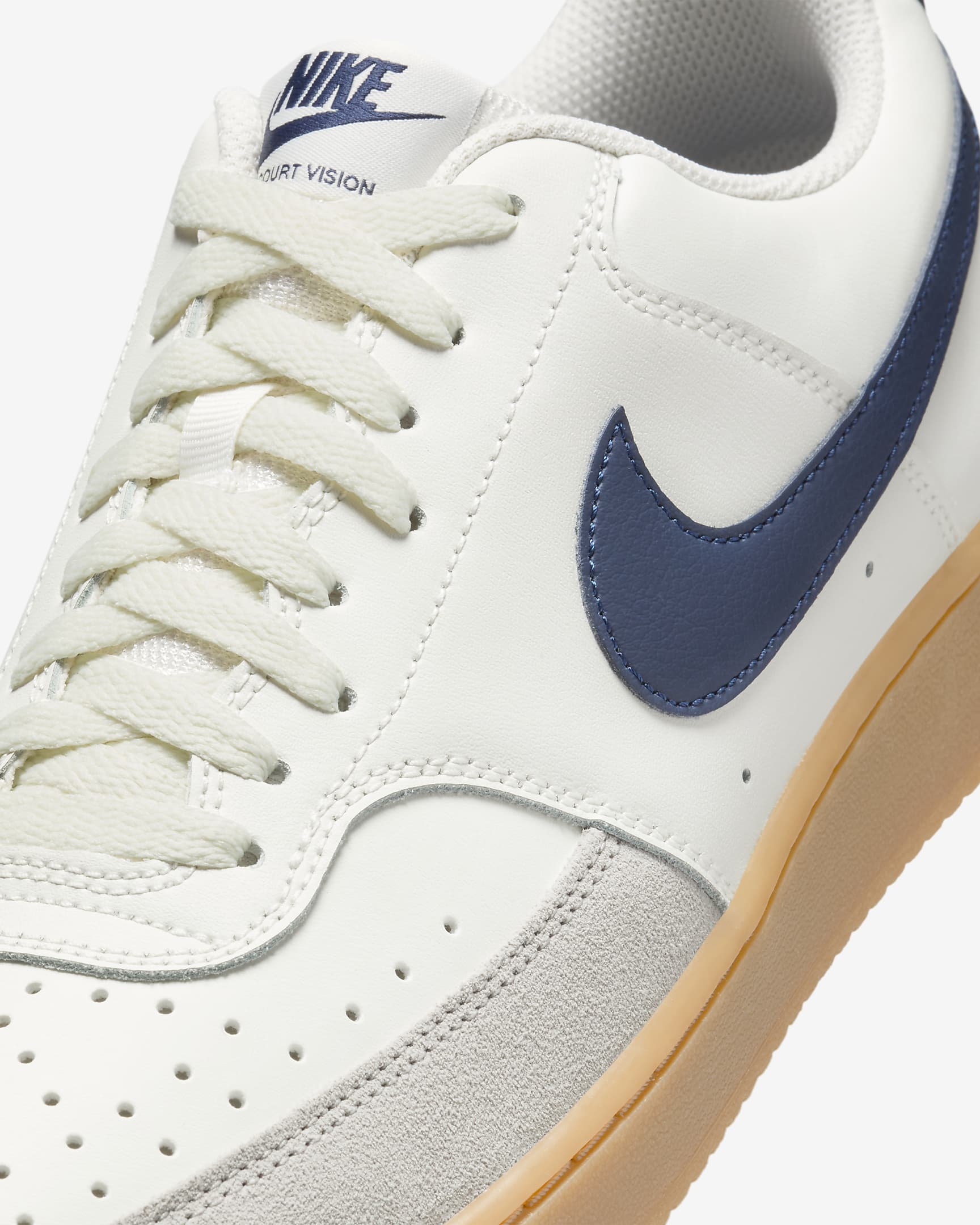 Ανδρικά παπούτσια Nike Court Vision Low - Sail/Gum Light Brown/Light Iron Ore/Midnight Navy