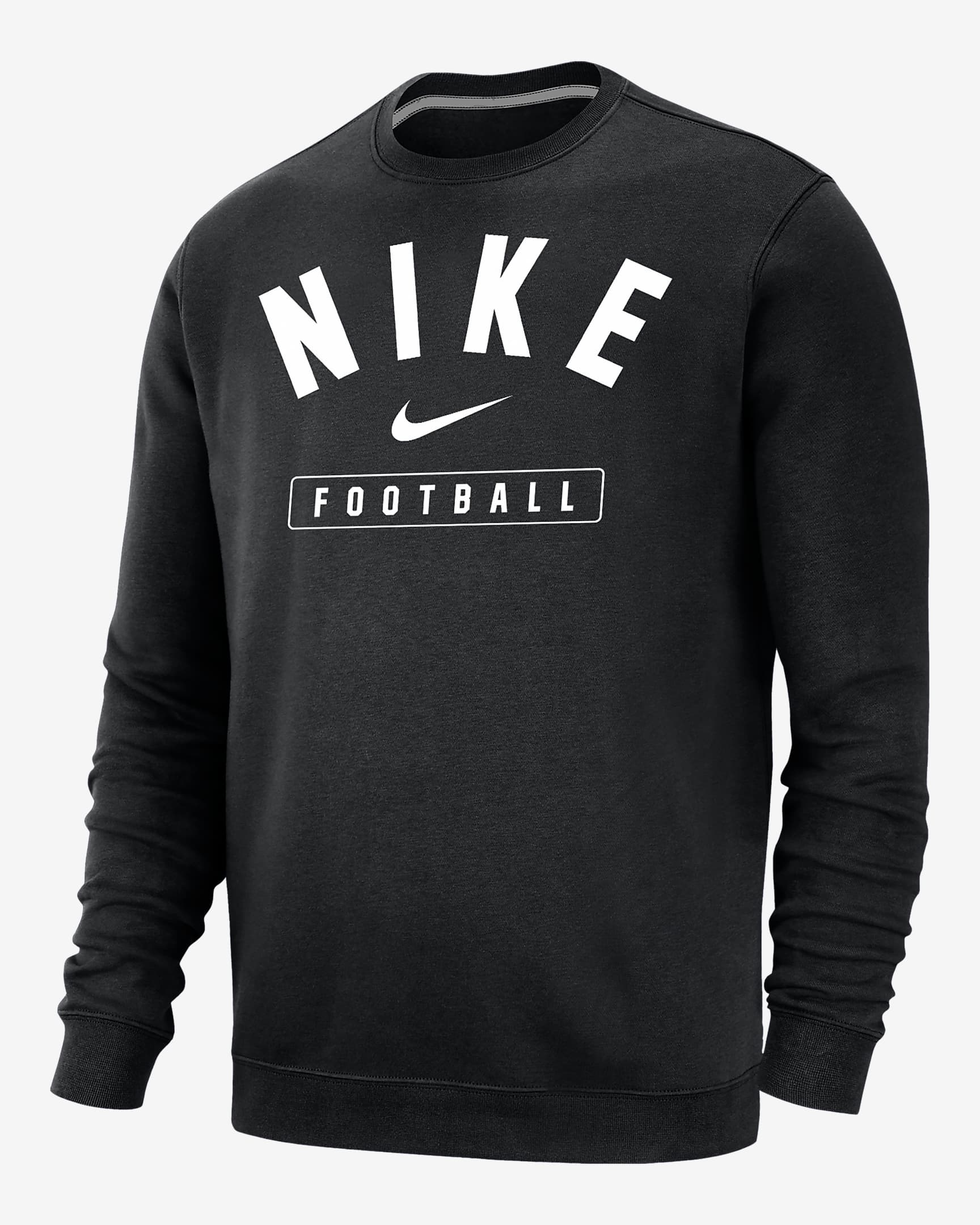 Nike Football Men's Crew-Neck Sweatshirt - Black