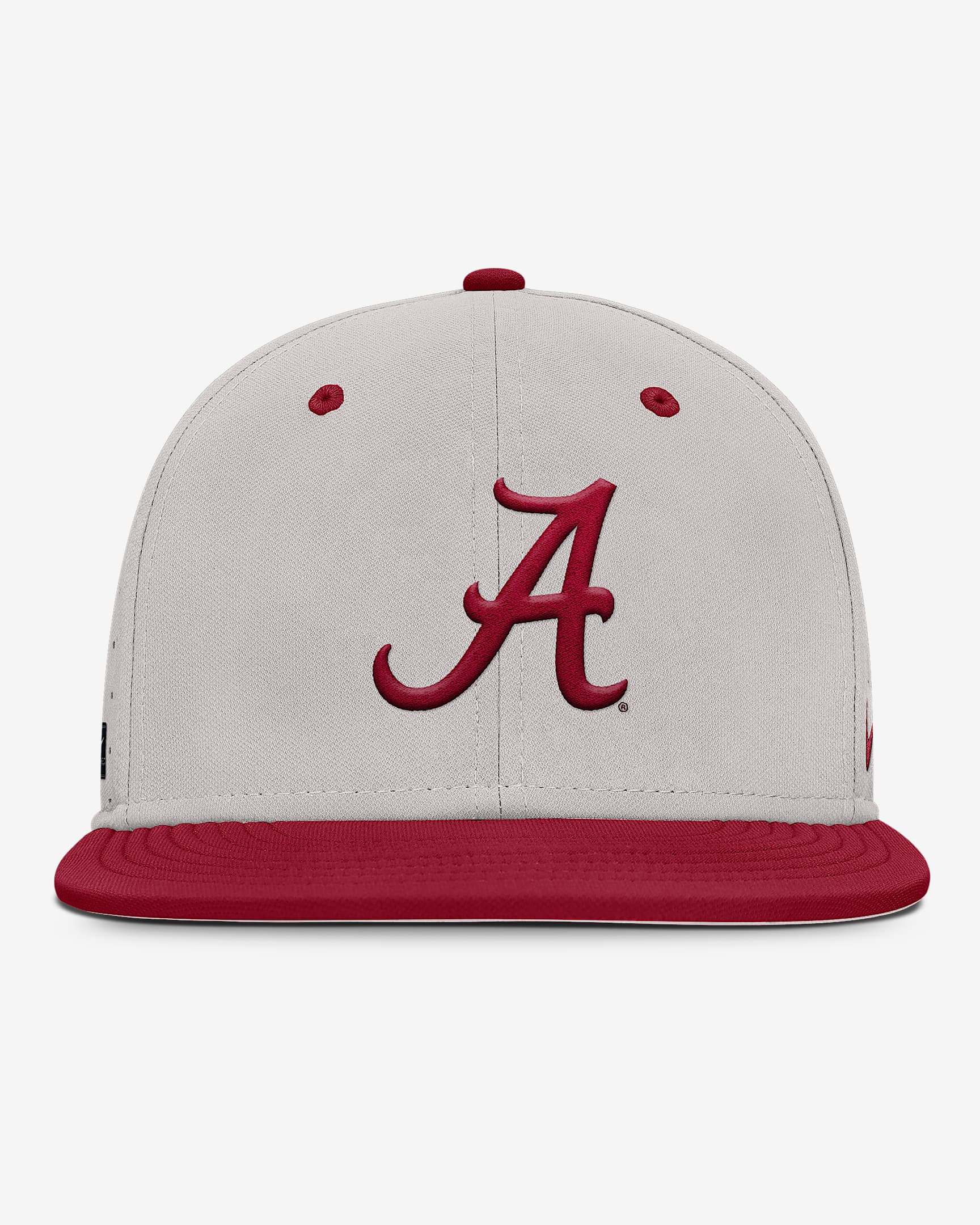 Alabama Crimson Tide Dugout True Men’s Nike Dri-FIT College Fitted Hat - Grey