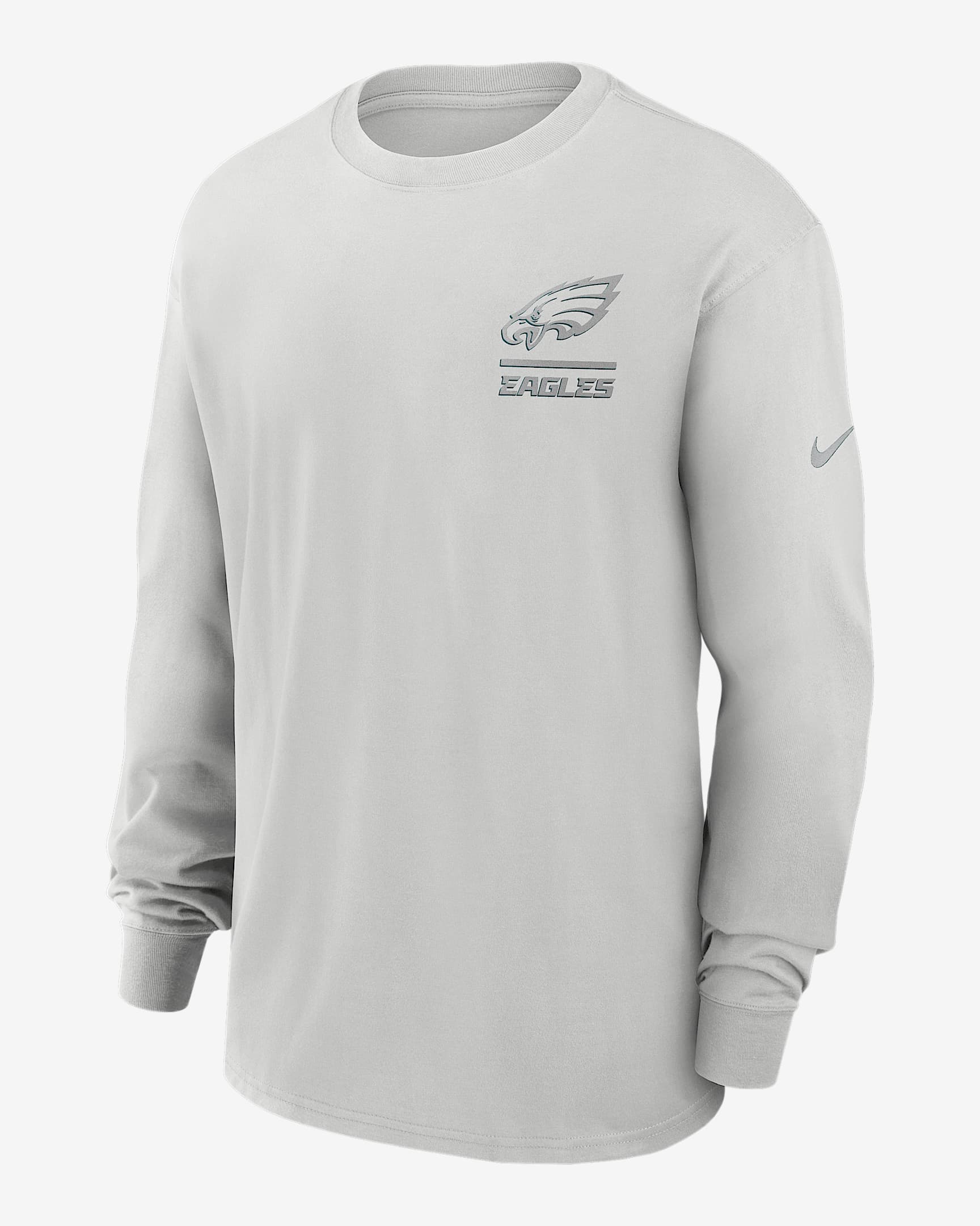 Playera de manga larga Nike de la NFL para hombre Philadelphia Eagles Essential Heavy Max90 - Gris