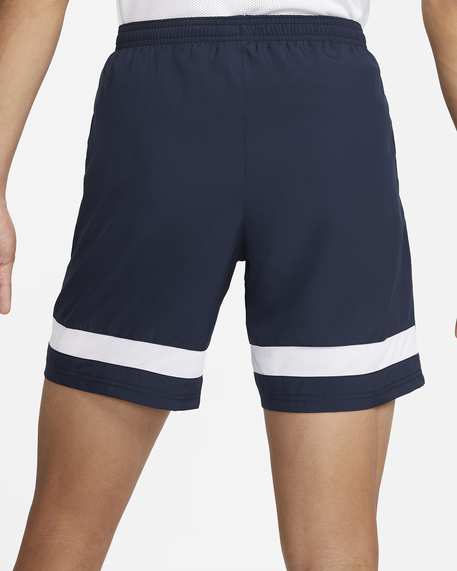 Nike Dri-FIT Academy Men's Woven Football Shorts - Obsidian/White/White