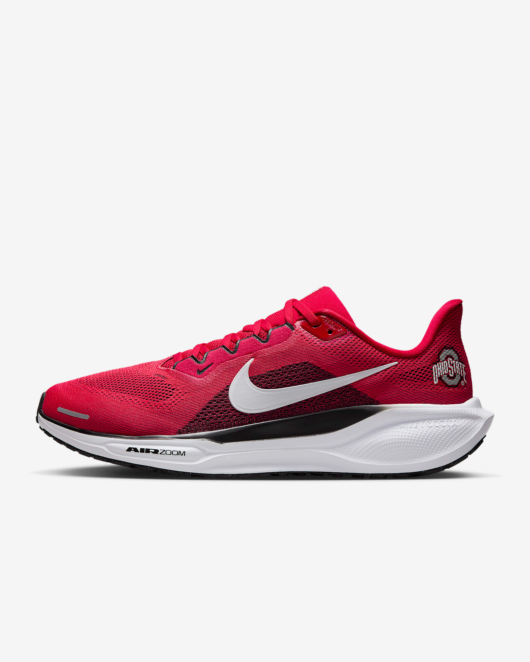 Ohio State Pegasus 41 Men's Nike College Road Running Shoes - University Red/Black/White
