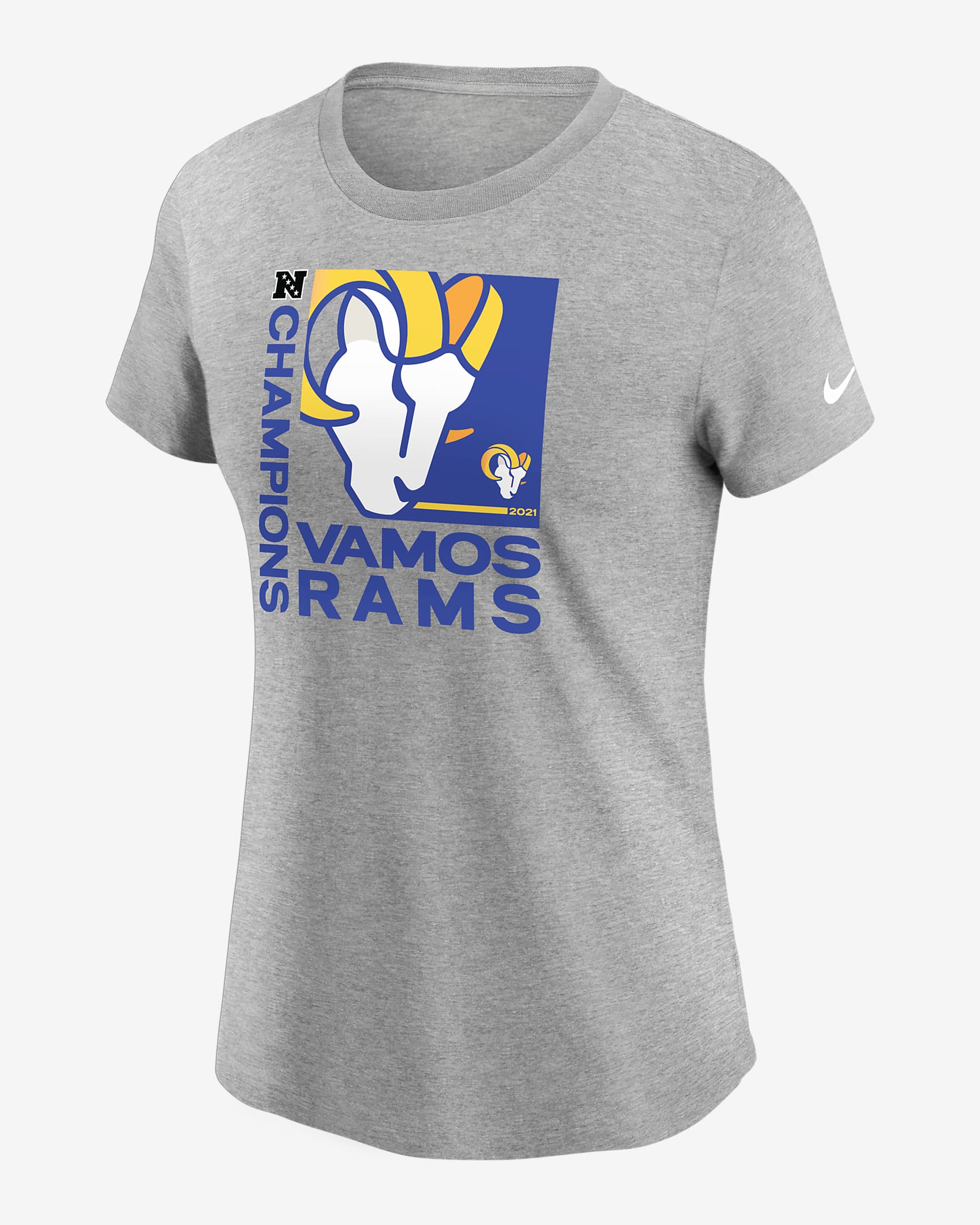 Nike 2021 NFC Champions Team Slogan (NFL Los Angeles Rams) Women's T ...