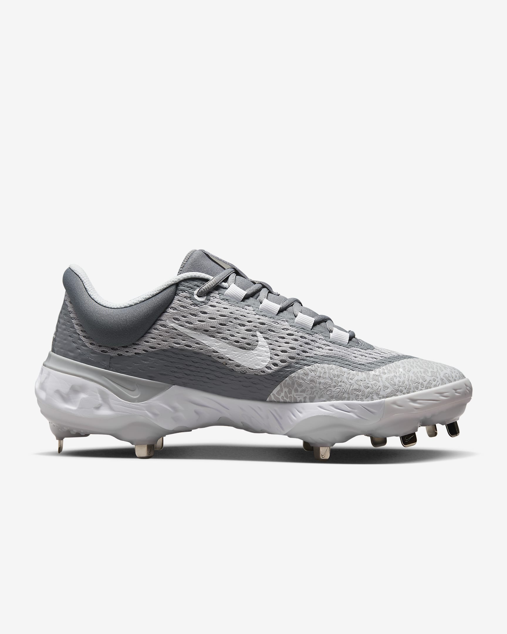 Nike Alpha Huarache Elite 4 Low Men's Baseball Cleats - Wolf Grey/Cool Grey/Pure Platinum/White