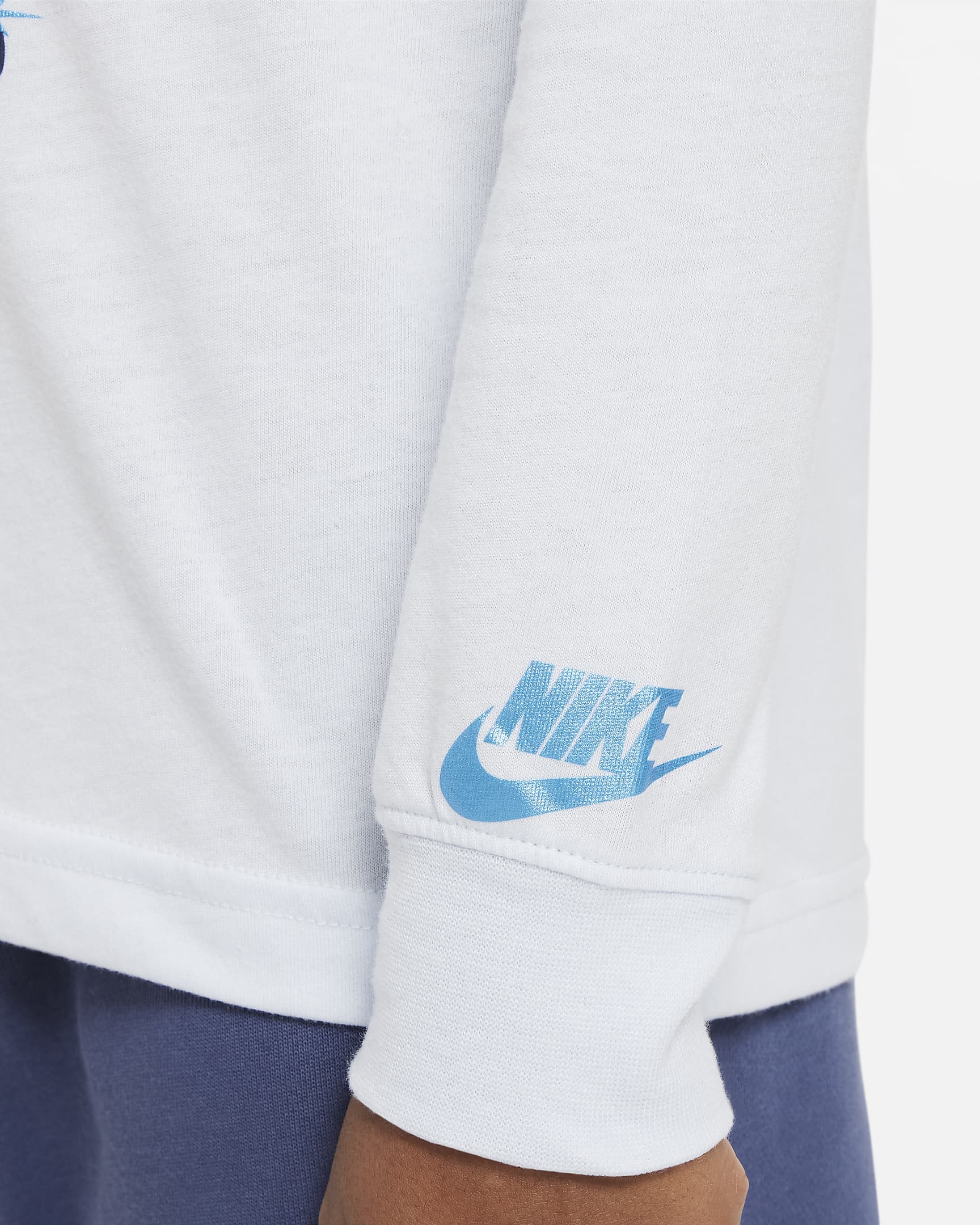 Nike Shine Long Sleeve Tee Little Kids T-Shirt - Blue Tint