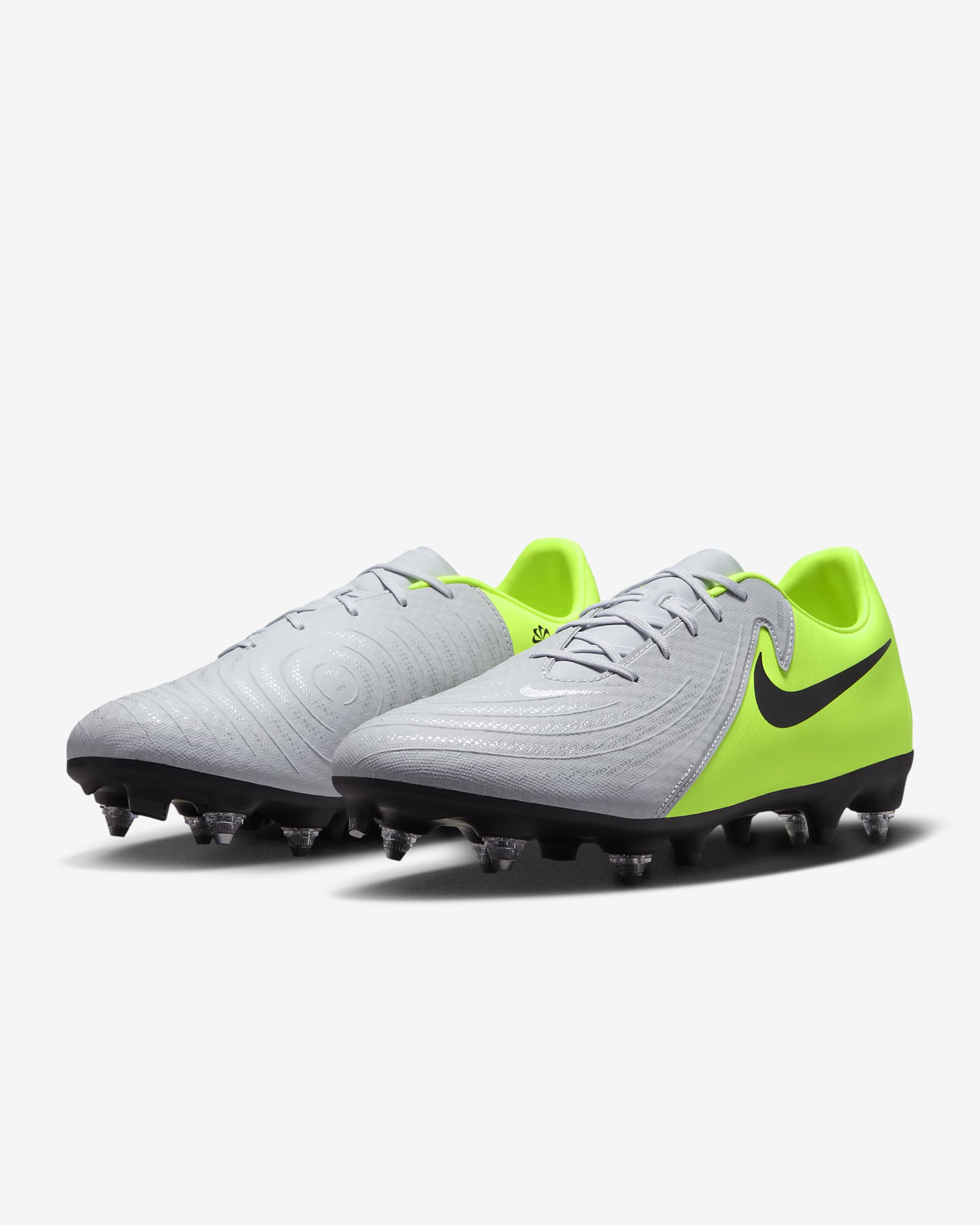 Nike Phantom GX 2 Academy SG Low-Top Football Boot - Metallic Silver/Volt/Black