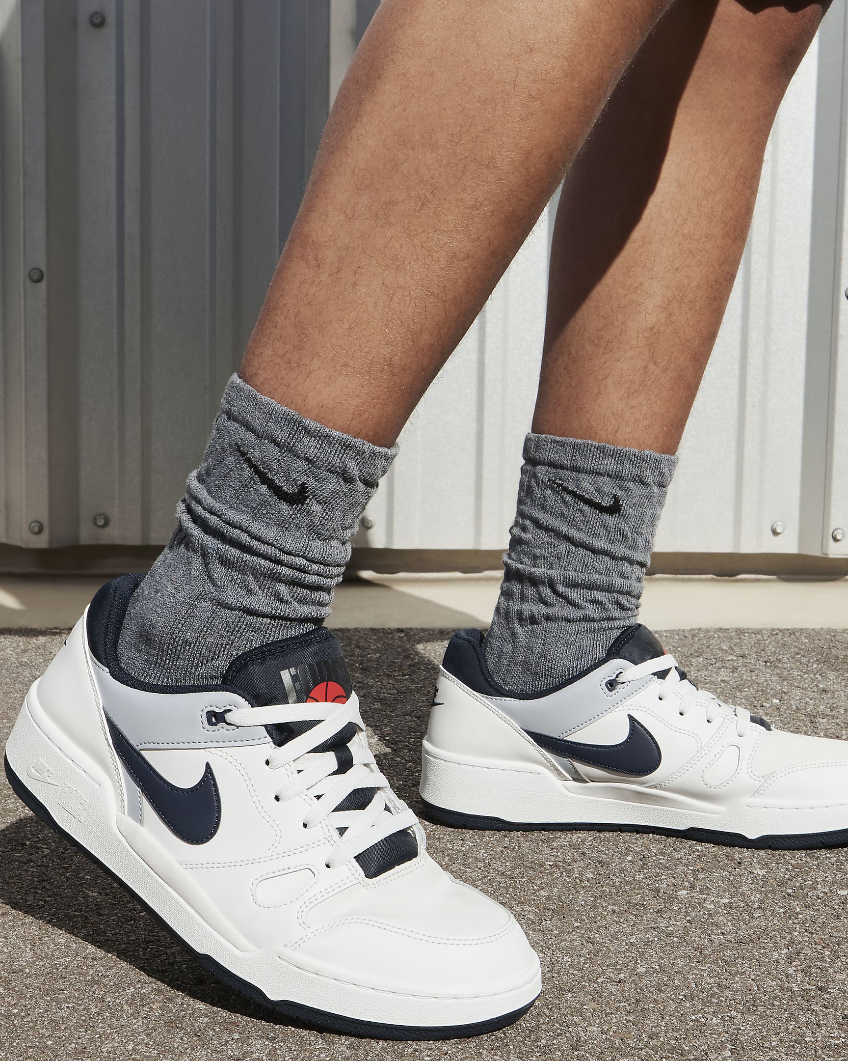 Pánské boty Nike Full Force Low - Platinum Tint/Wolf Grey/Summit White/Dark Obsidian