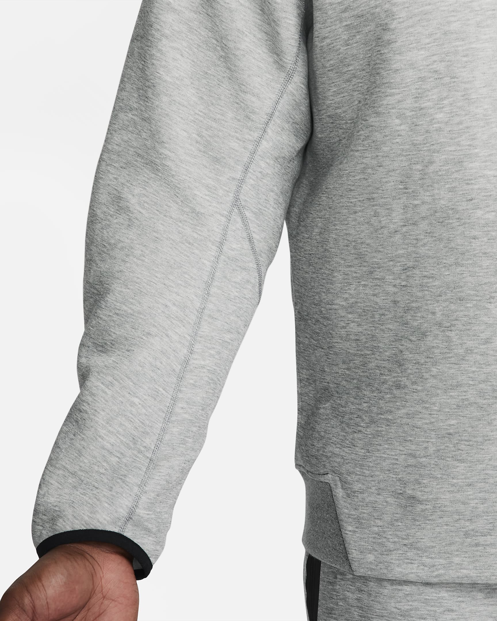 Haut Nike Sportswear Tech Fleece pour homme - Dark Grey Heather/Noir