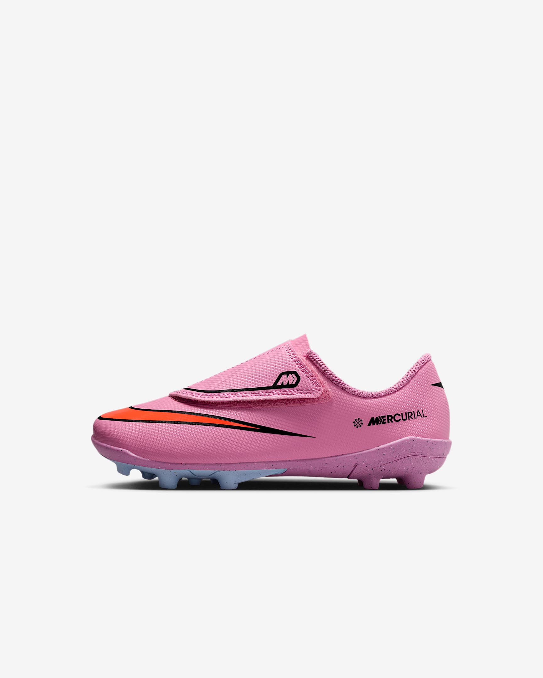 Nike Jr. Mercurial Vapor 16 Club Younger Kids' Multi-Ground Low-Top Football Boot - Magic Flamingo/Total Crimson/Black