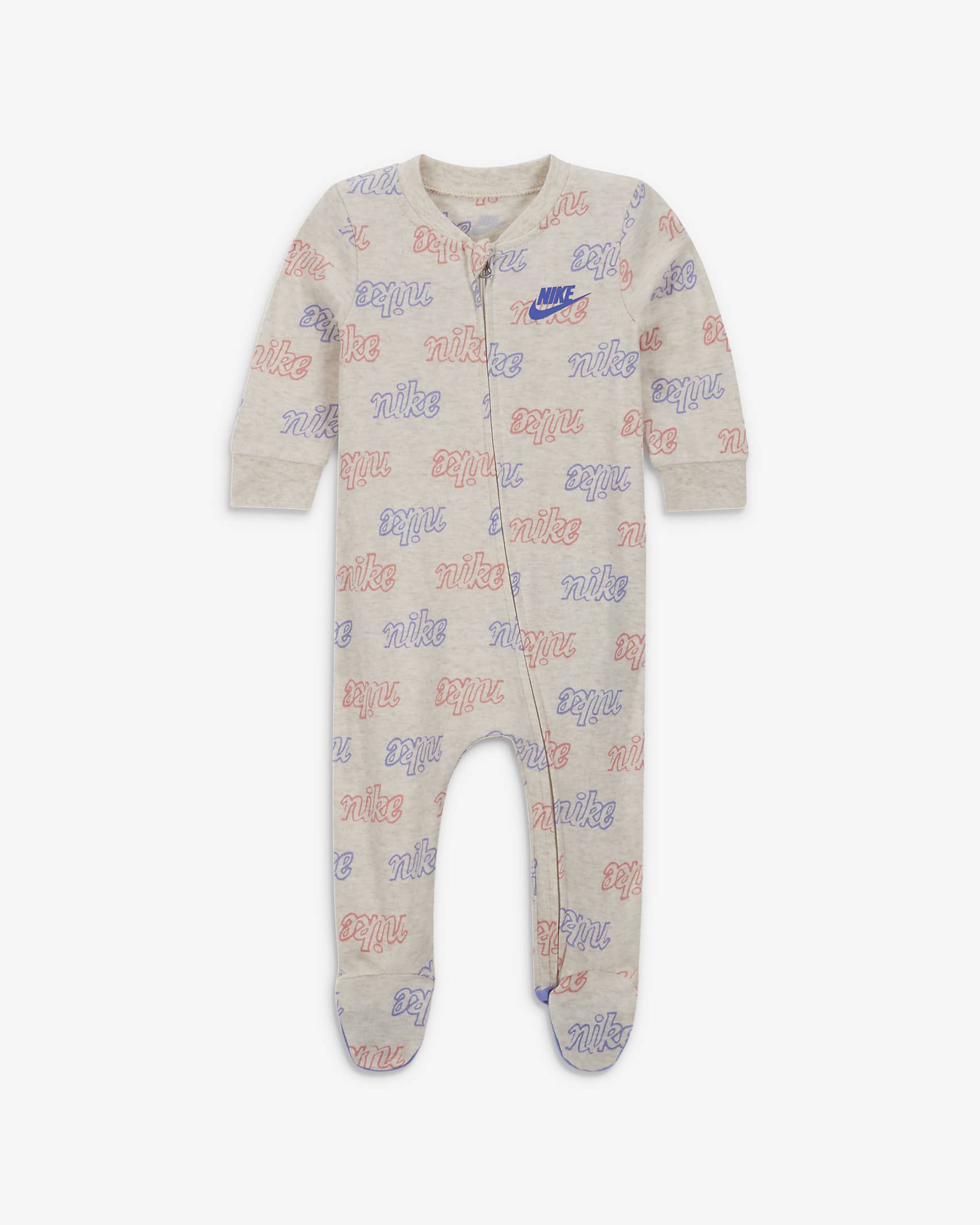 Nike-heldragt med scriptprint til babyer (3-6 M) - Pale Ivory