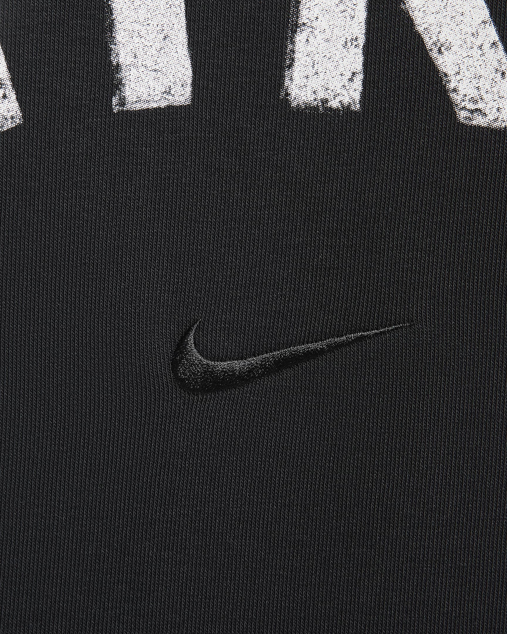 Sweat à capuche de fitness en molleton Dri-FIT Nike Swoosh pour homme - Noir/Noir/Blanc