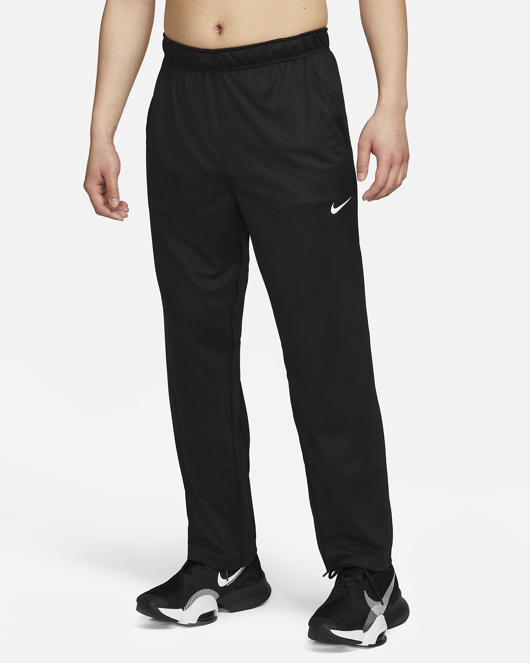 Nike Totality Men's Dri-FIT Open Hem Versatile Pants - Black/White