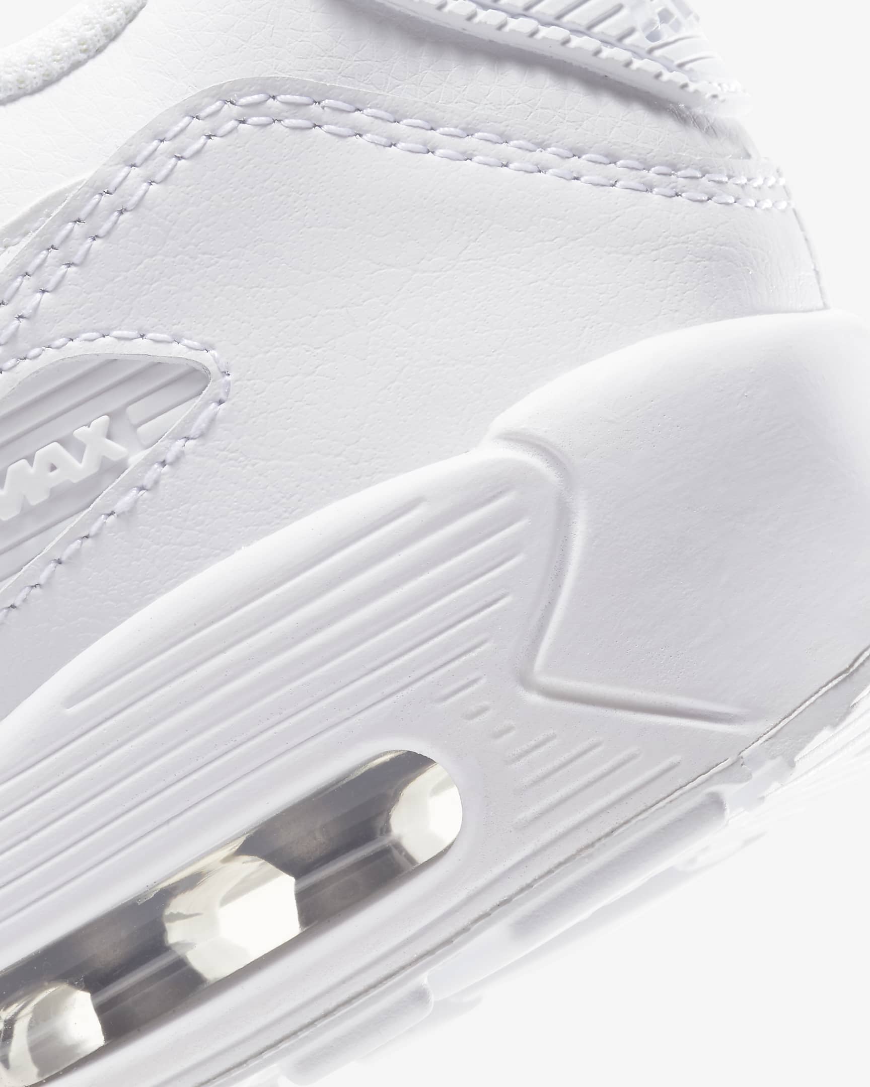 Nike Air Max 90 LTR sko til store barn - Hvit/Metallic Silver/Hvit/Hvit