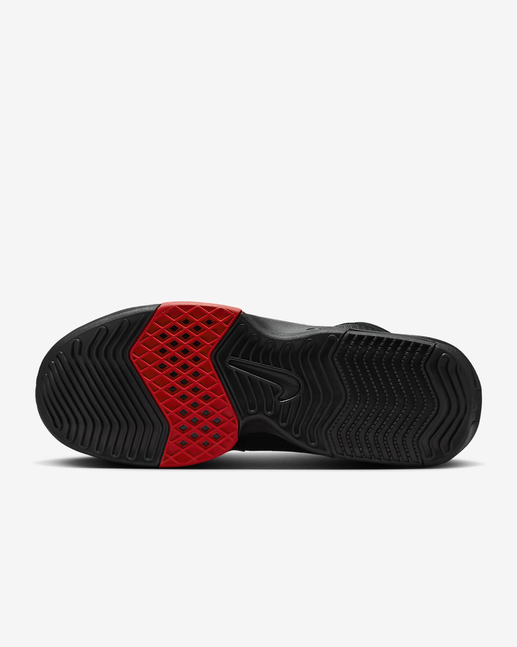 Calzado de básquetbol LeBron Witness 8 - Negro/Rojo universitario/Blanco