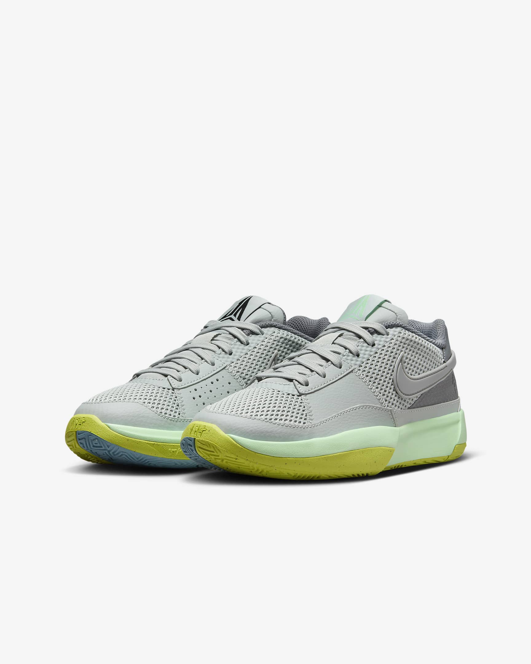 Tenis de básquetbol para niños grandes Ja 1 "Flash" - Plata claro/Cíber/Gris azulado/Granito