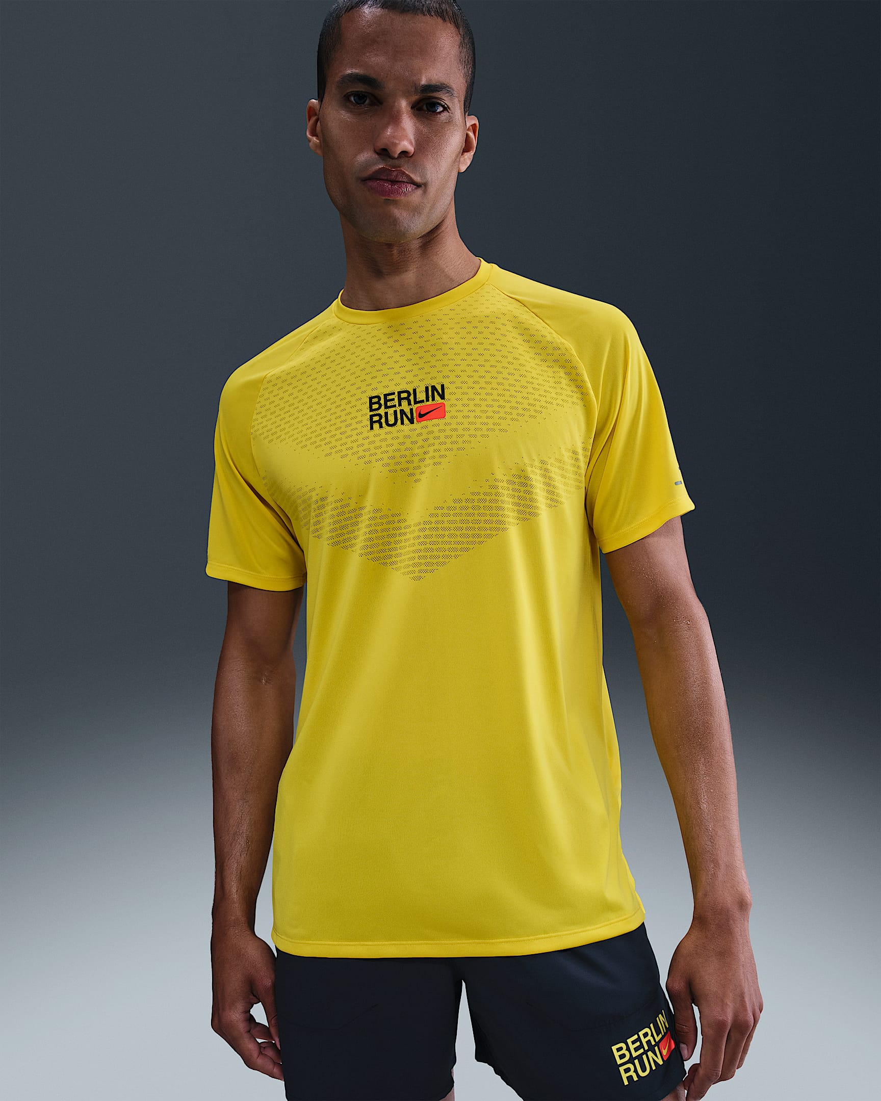 Nike Stride Dri-FIT ADV Kurzarm-Laufoberteil (Herren) - Lightning/Lightning