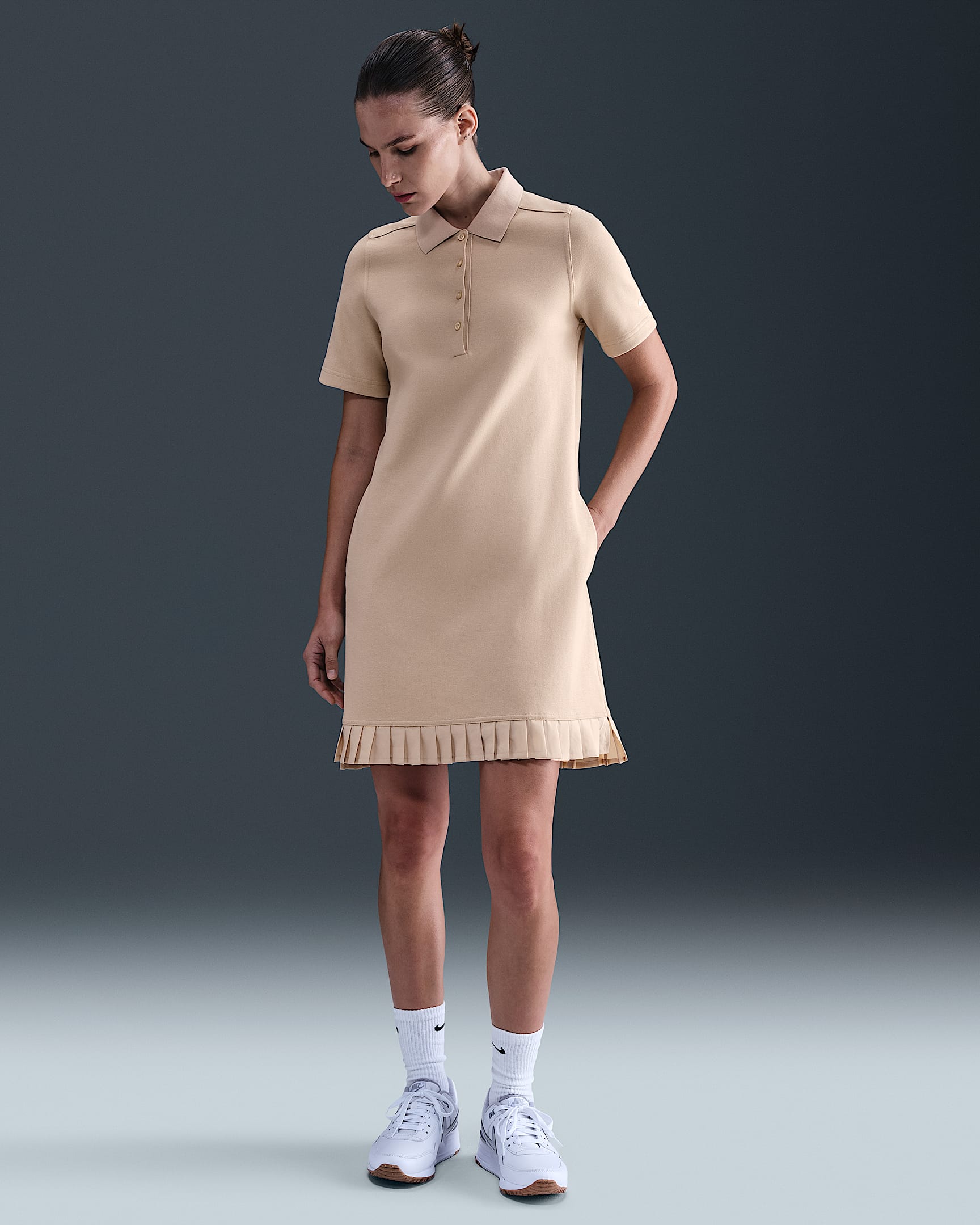Nike Women's Golf Polo Dress - Sand Drift/Sail