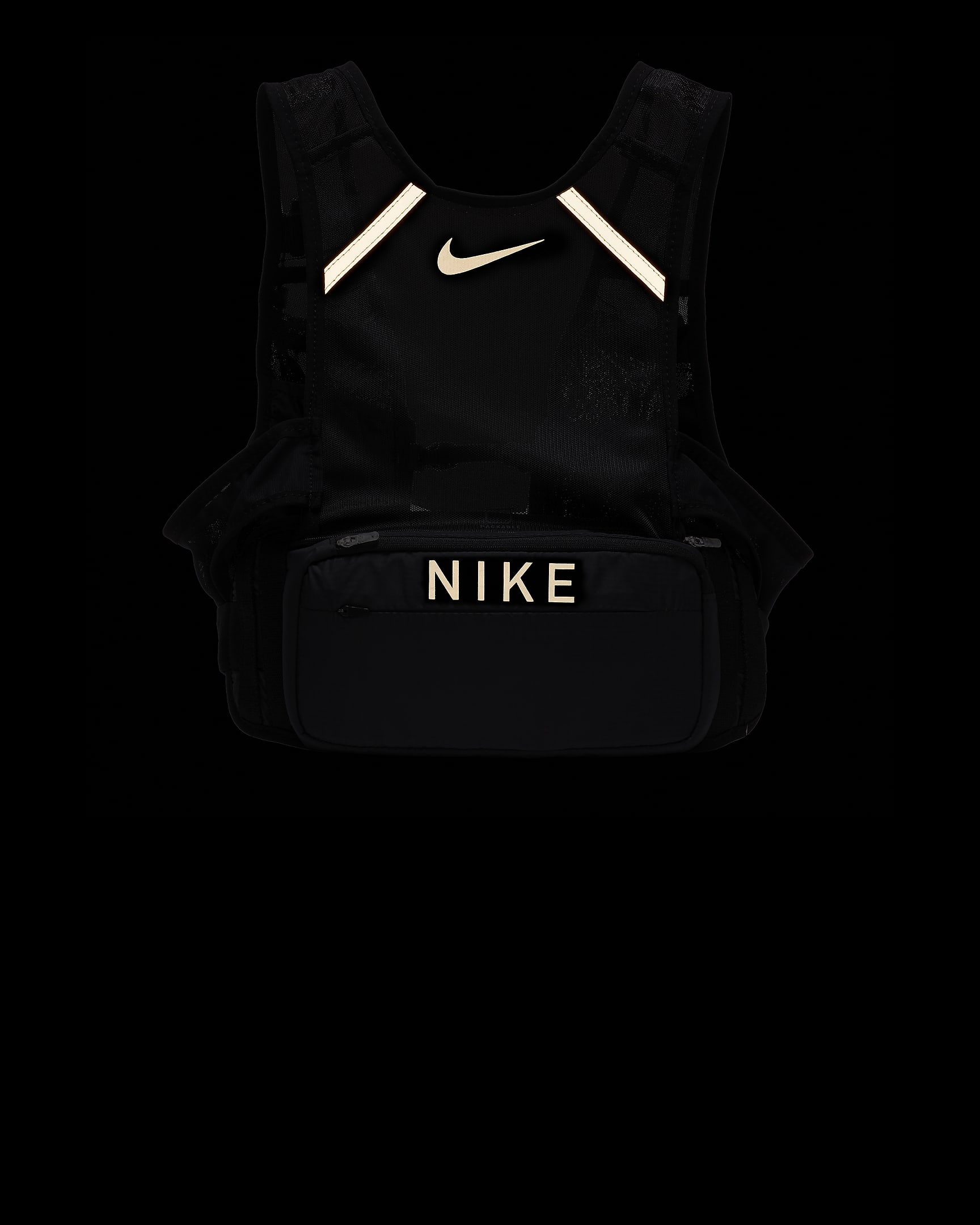 Nike Transform Packable Running Vest - Black/Black/Black