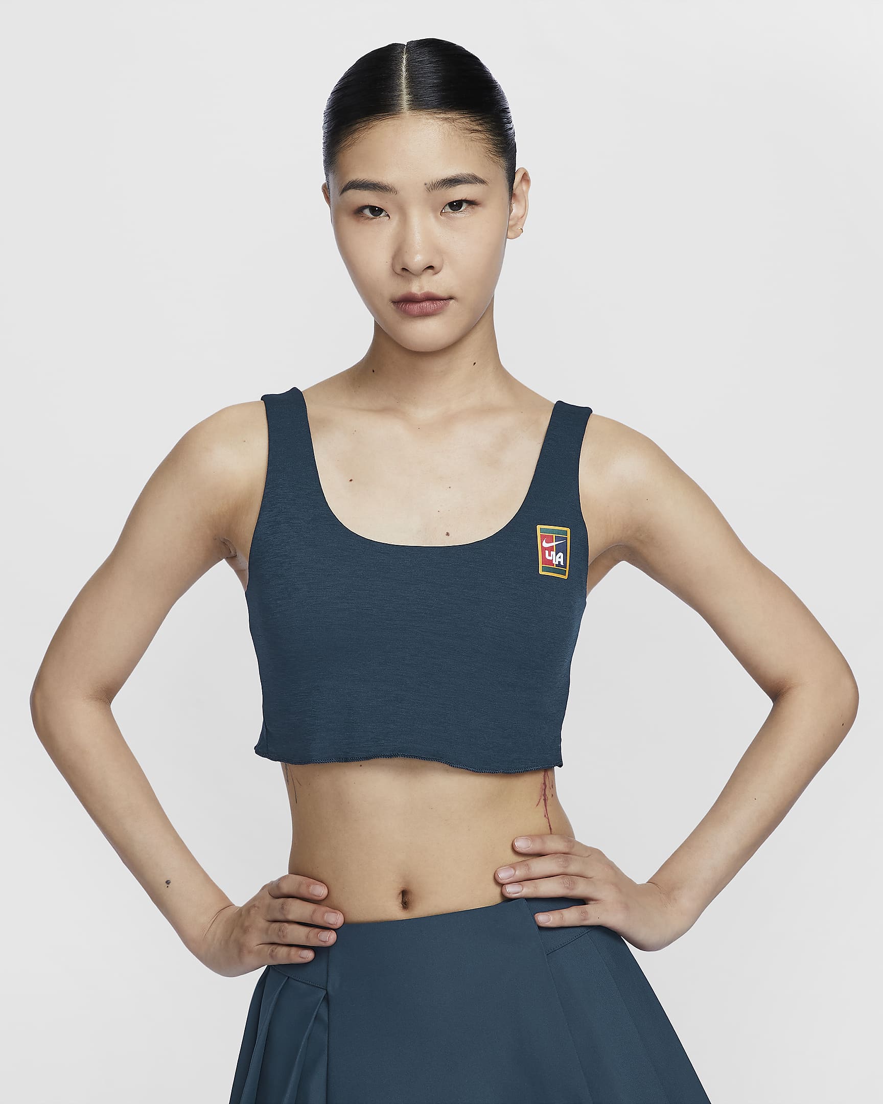 Nike Sportswear x Yoon Women's Light-Support Lightly Lined Sports Bra - Armoury Navy/White