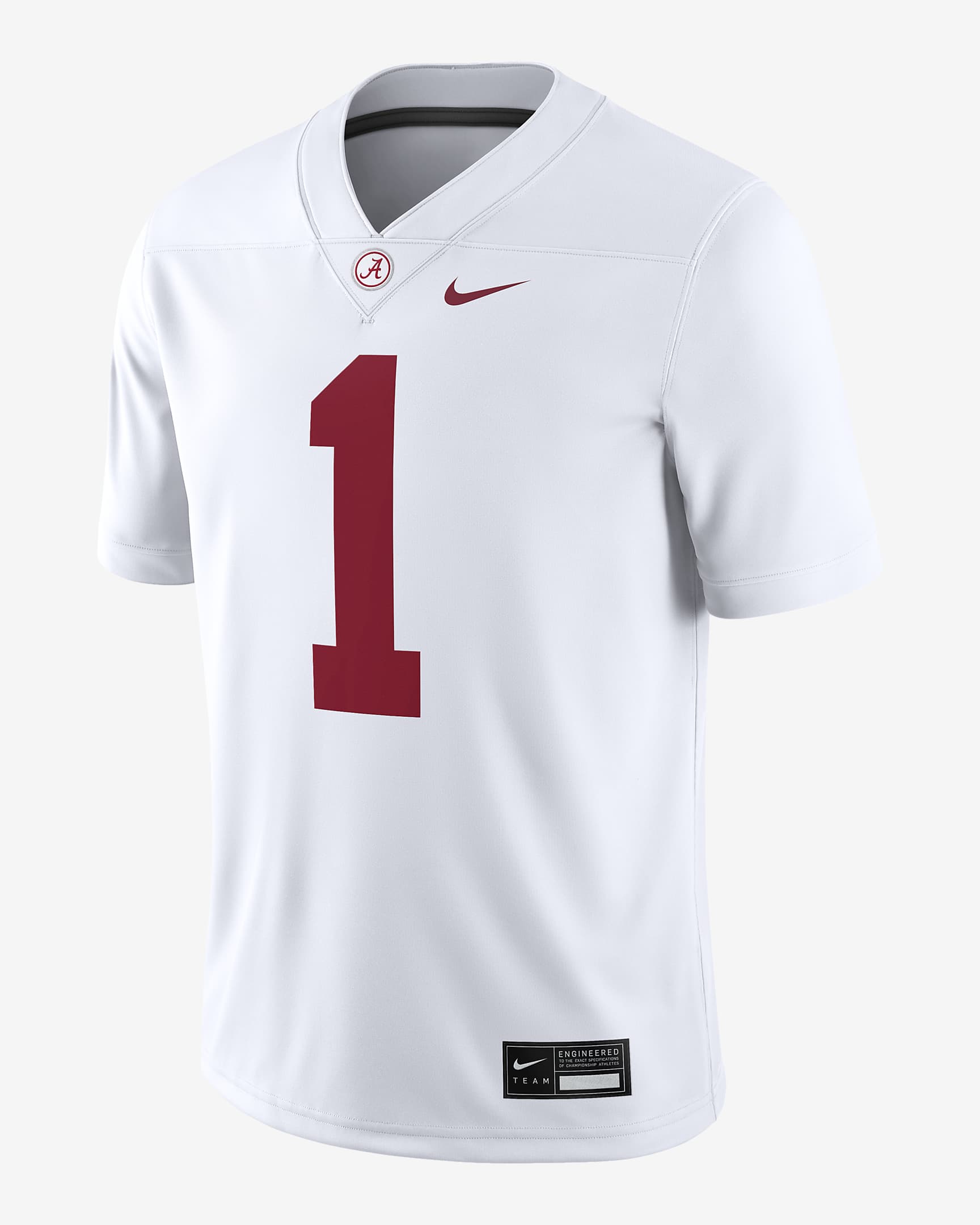 Alabama Crimson Tide Men's Nike Dri-FIT College Game Jersey - White