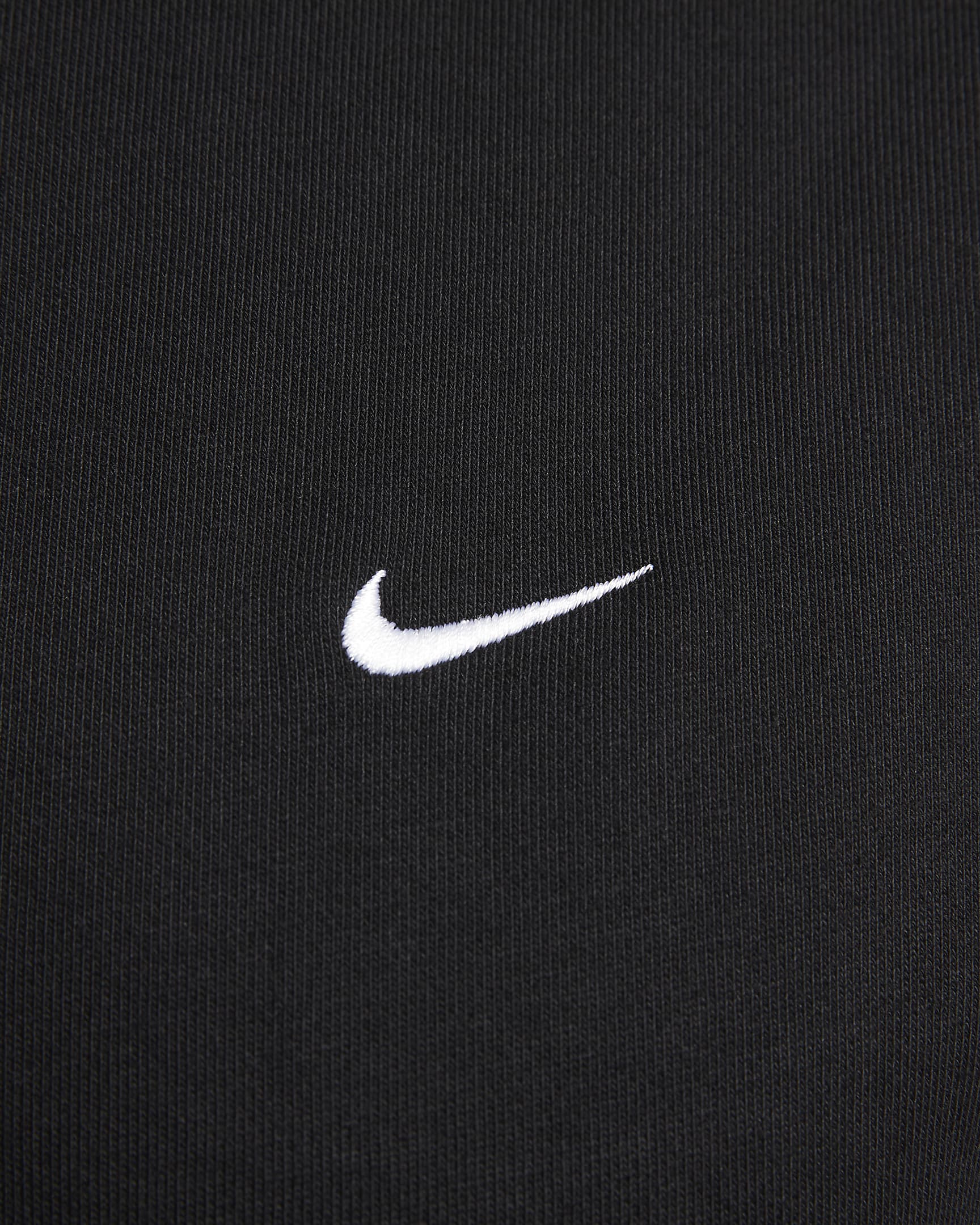 Nike Solo Swoosh Men's Fleece Crew - Black/White