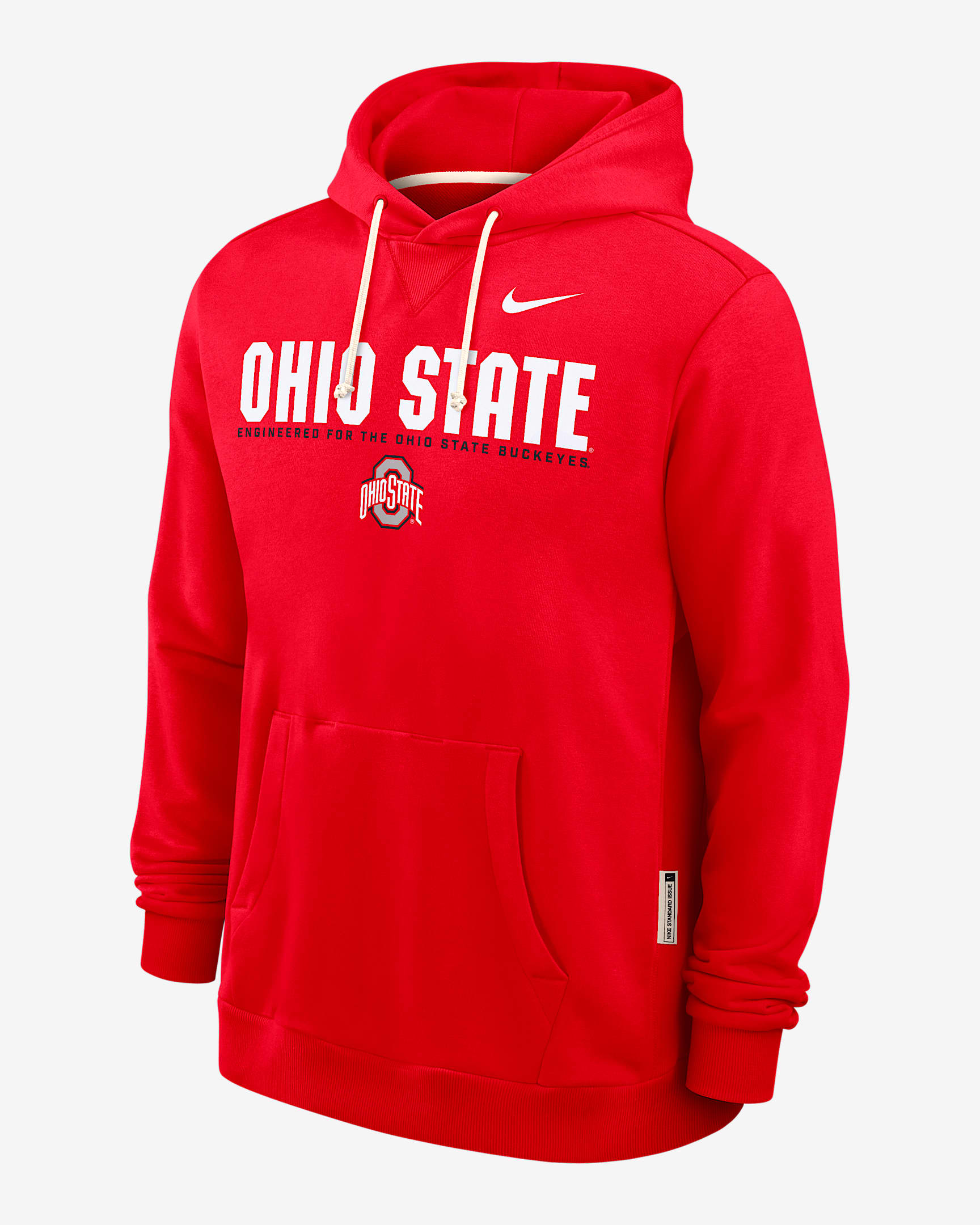 Ohio State Sideline Men's Nike Dri-FIT College Pullover Hoodie - Red