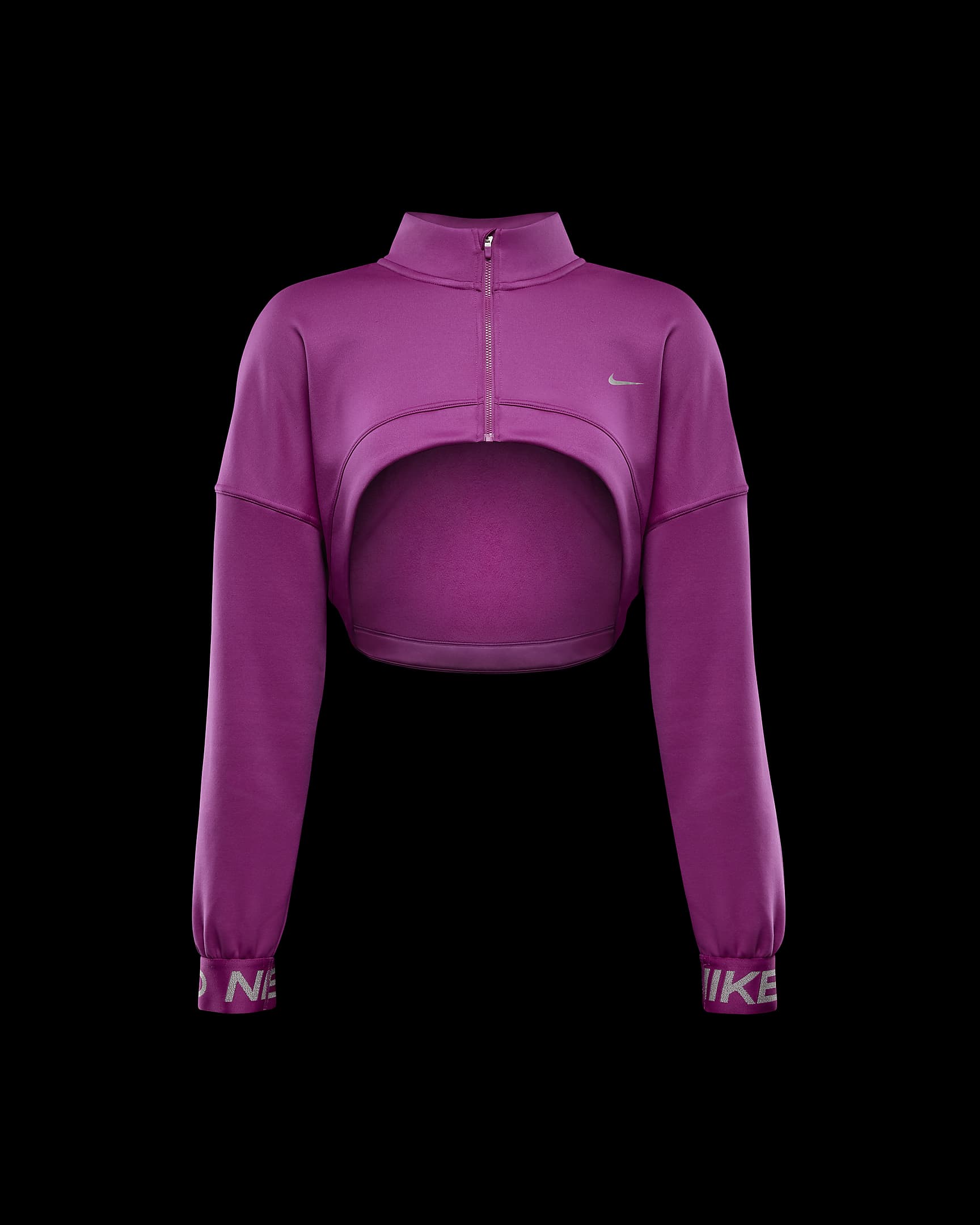 Nike Pro Women's Fleece Top - Hot Fuchsia